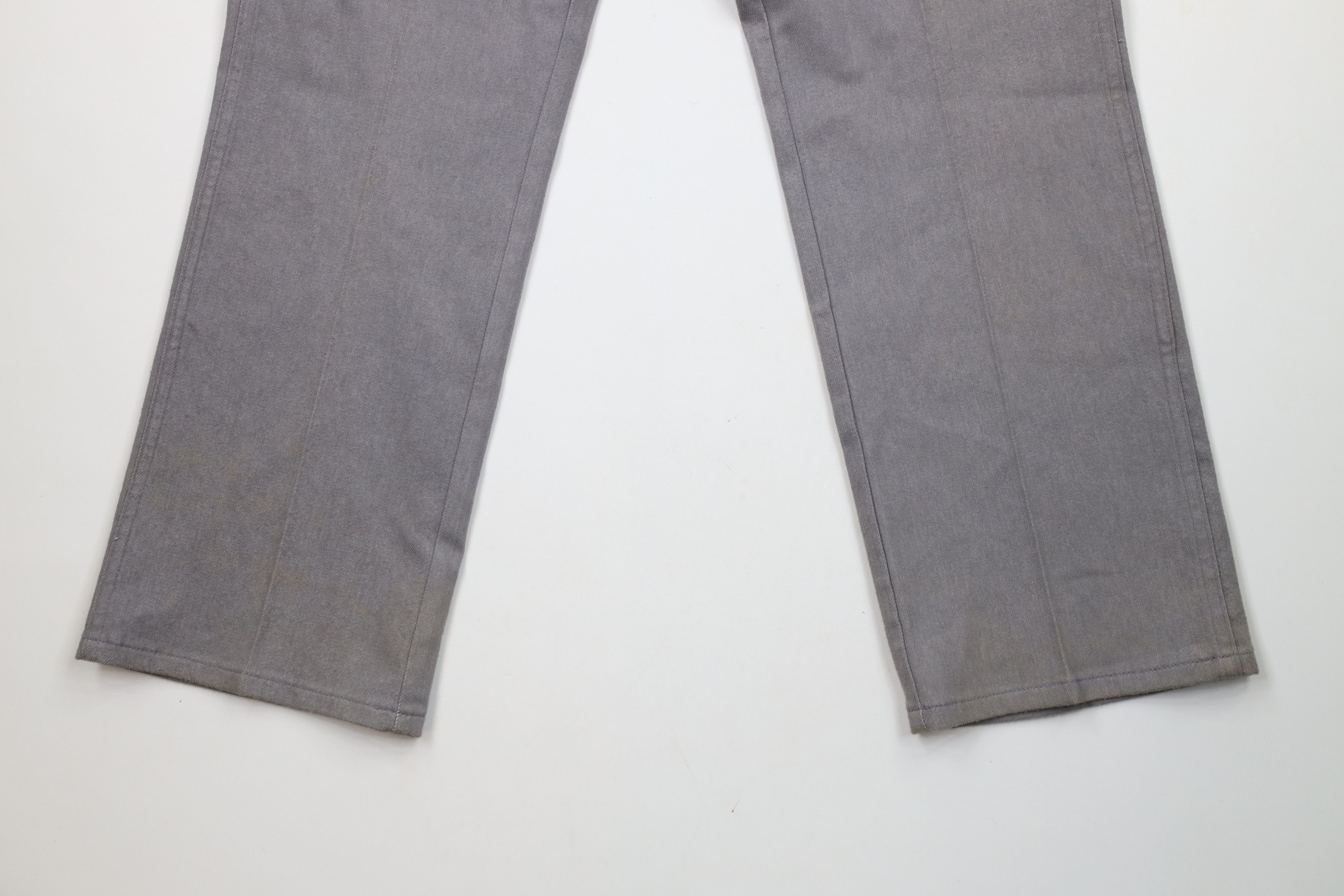 Vintage Vintage 90s Streetwear Flared Wide Leg Denim Jeans Gray USA Size US 36 / EU 52 - 4 Thumbnail