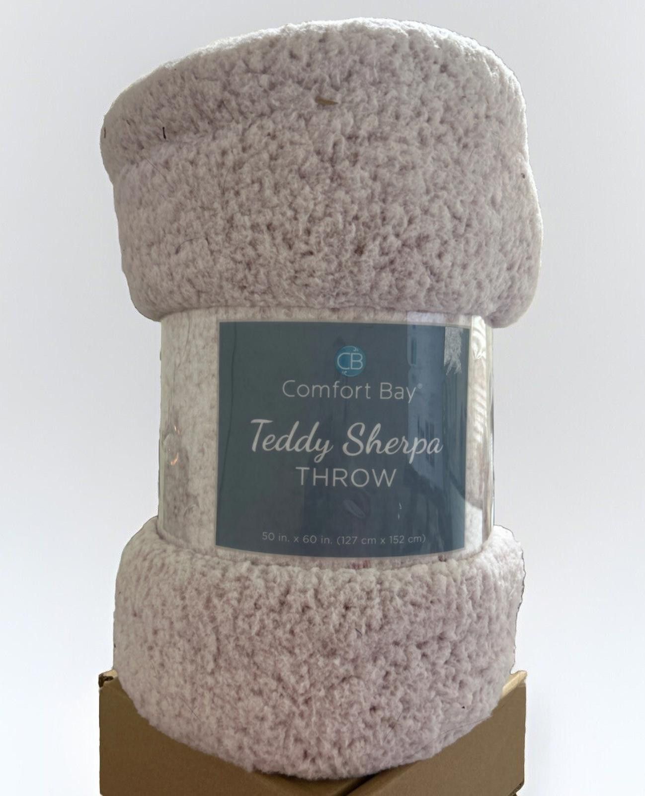 Designer One Comfort Teddy Sherpa Fleece Throw Blanket 50” x 60" Size ONE SIZE - 1 Thumbnail