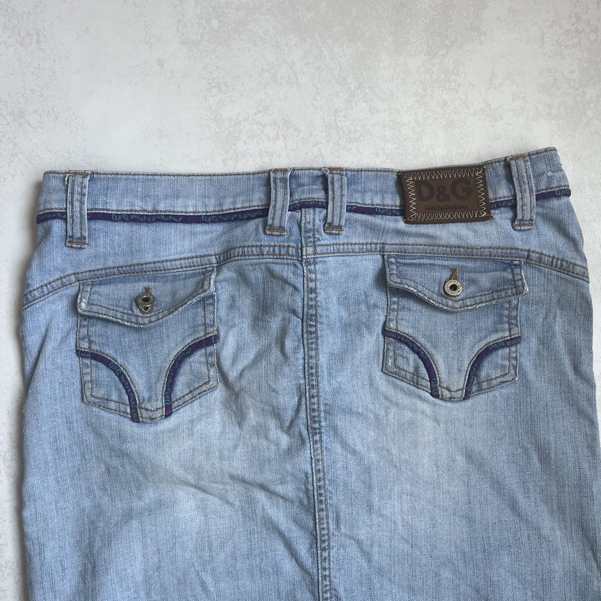 Dolce & Gabbana Vintage Denim Dolce and Gabana midi Skirt Dg Size 30" / US 8 / IT 44 - 11 Thumbnail
