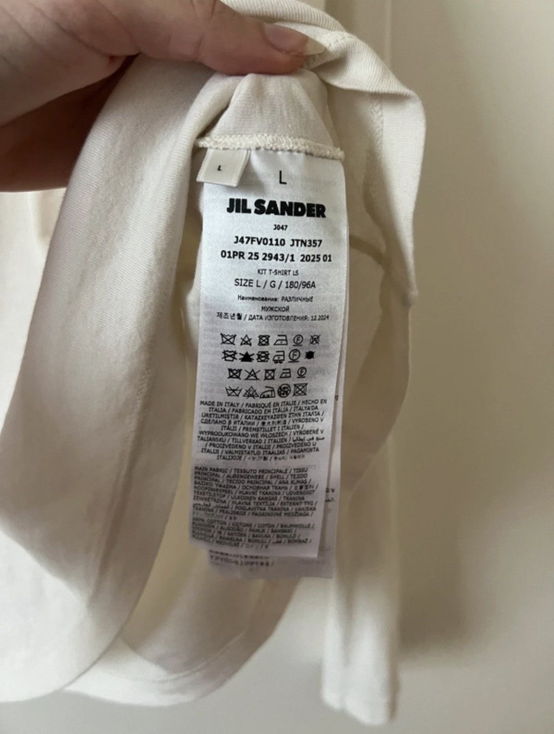 Jil Sander Jil Sander+ SS25 triple layer t-shirt Size US L / EU 52-54 / 3 - 7 Thumbnail