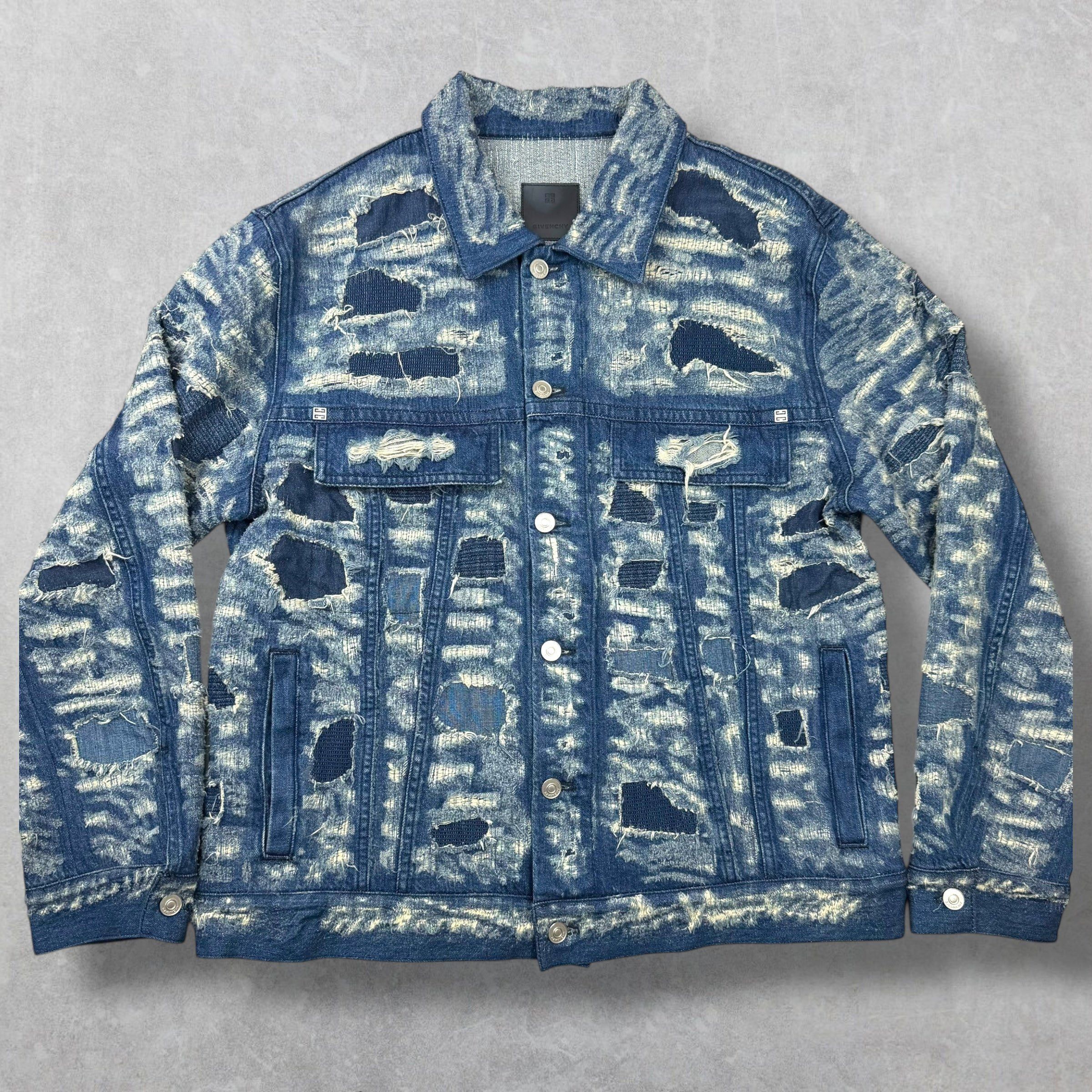 Givenchy Givenchy Blue Classic 4G Rivet Denim Jacket XXL Size US XXL / EU 58 / 5 - 1 Thumbnail