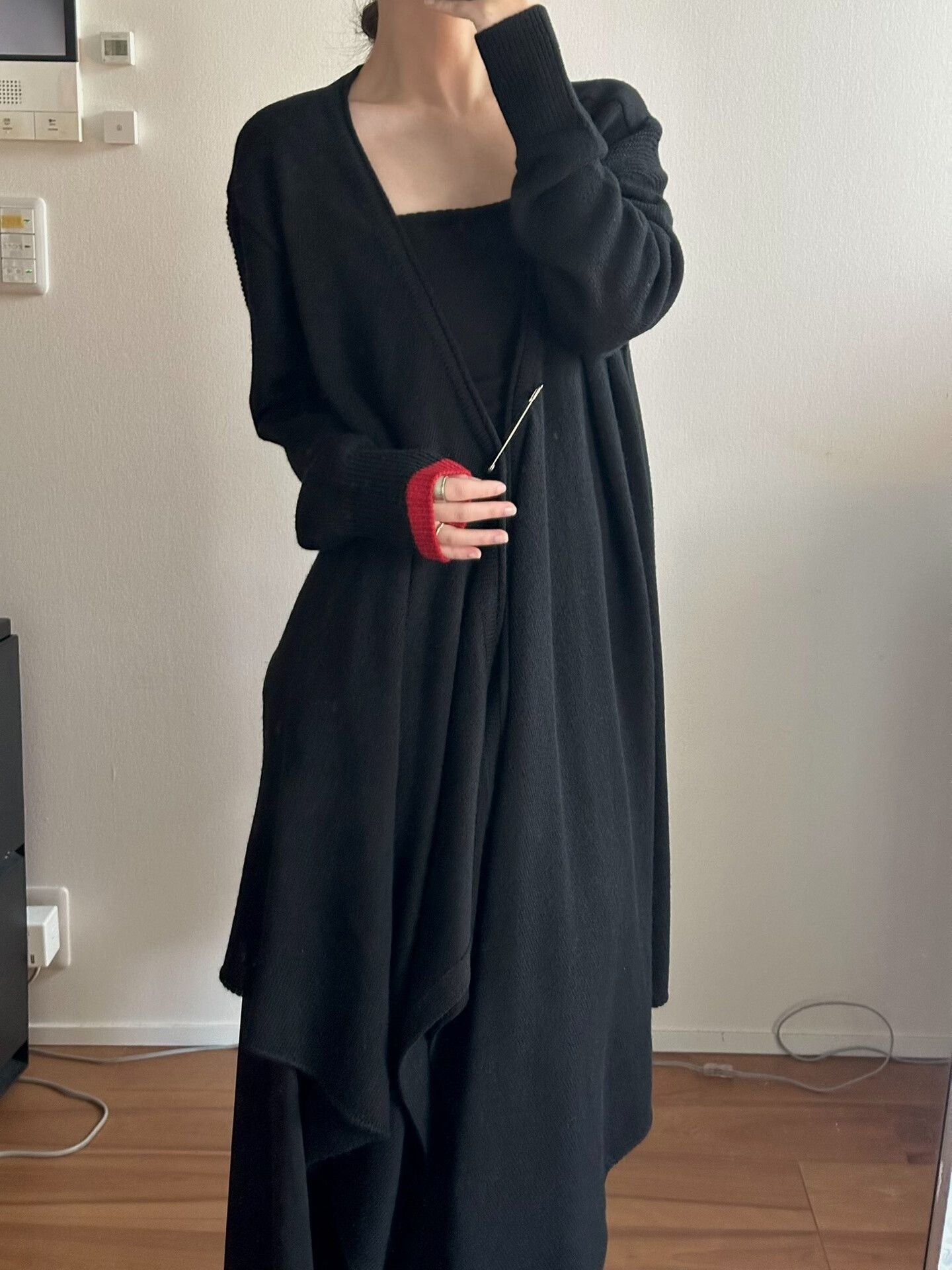 Y's Yohji Yamamoto Black Knit Jacket Size M / US 6-8 / IT 42-44 - 1 Thumbnail