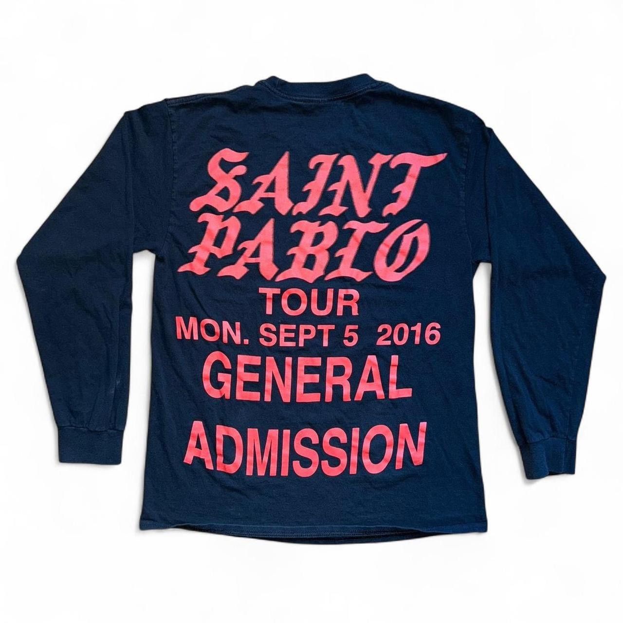 Kanye West × Yeezy Kanye Black Saint Pablo Tour 2016 Long Sleeve Sz M💥 Size US M / EU 48-50 / 2 - 1 Thumbnail