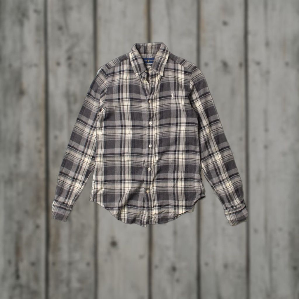 Ralph Lauren VINTAGE Ralph Lauren Shirt Gray Plaid X-Small Regular Fit Mens / Womens Size US XL / EU 56 / 4 - 1 Thumbnail