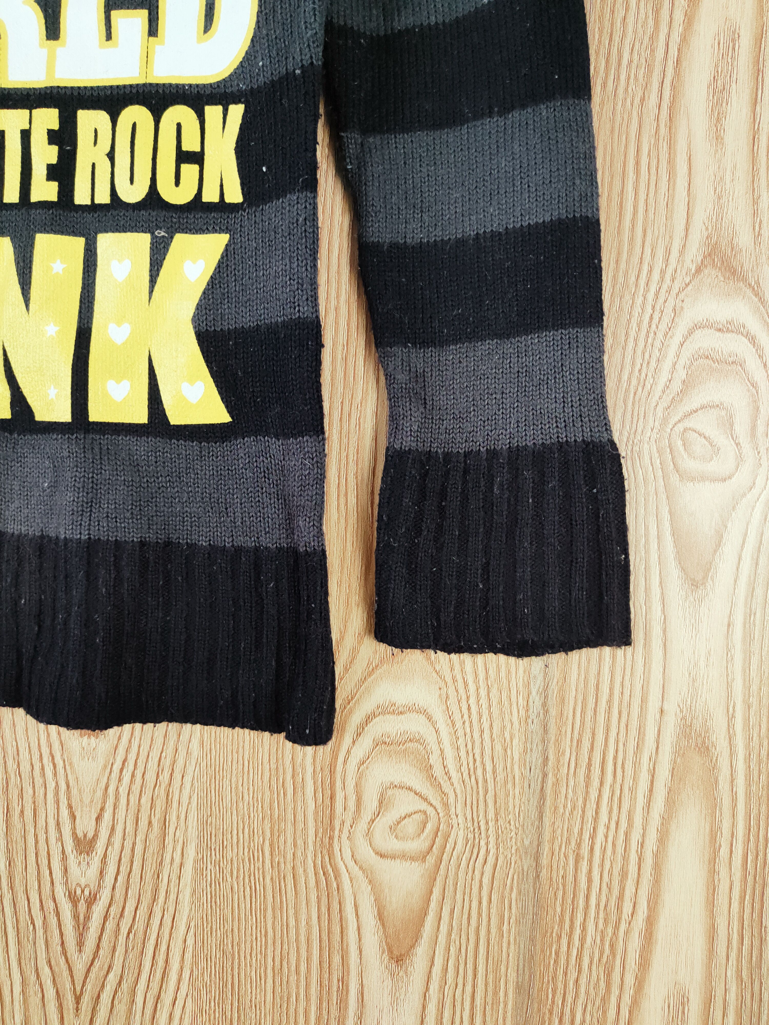 Japanese Brand × Vintage PUNK NOT DEATH ☠️ 💀 Sel-Pico Black Knitwear Sweatshirts Size XS / US 0-2 / IT 36-38 - 6 Thumbnail