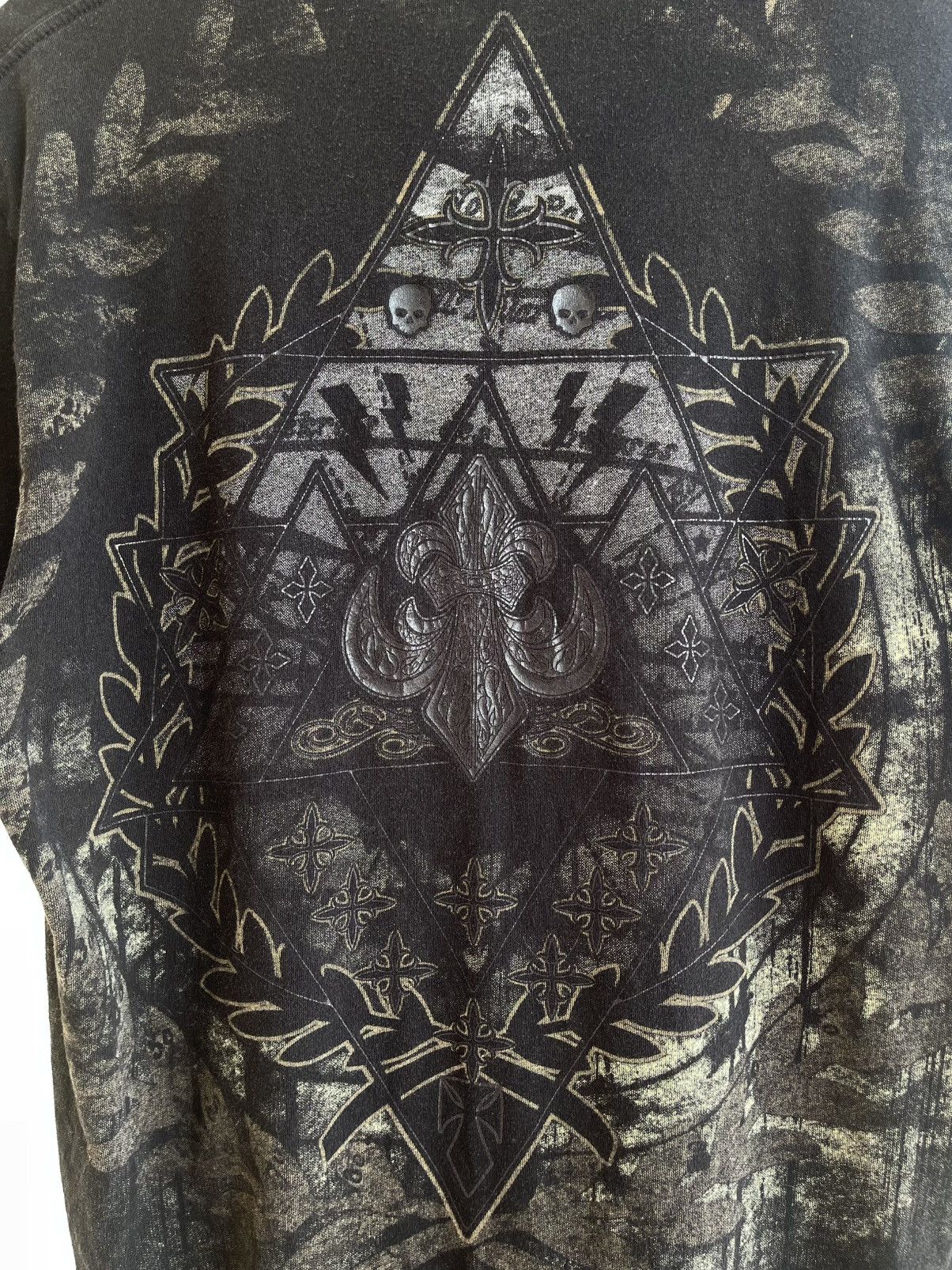 Vintage Xzavier Cross Cyber Style All Overprint T-Shirt 2000s 2010s Size US M / EU 48-50 / 2 - 10 Thumbnail