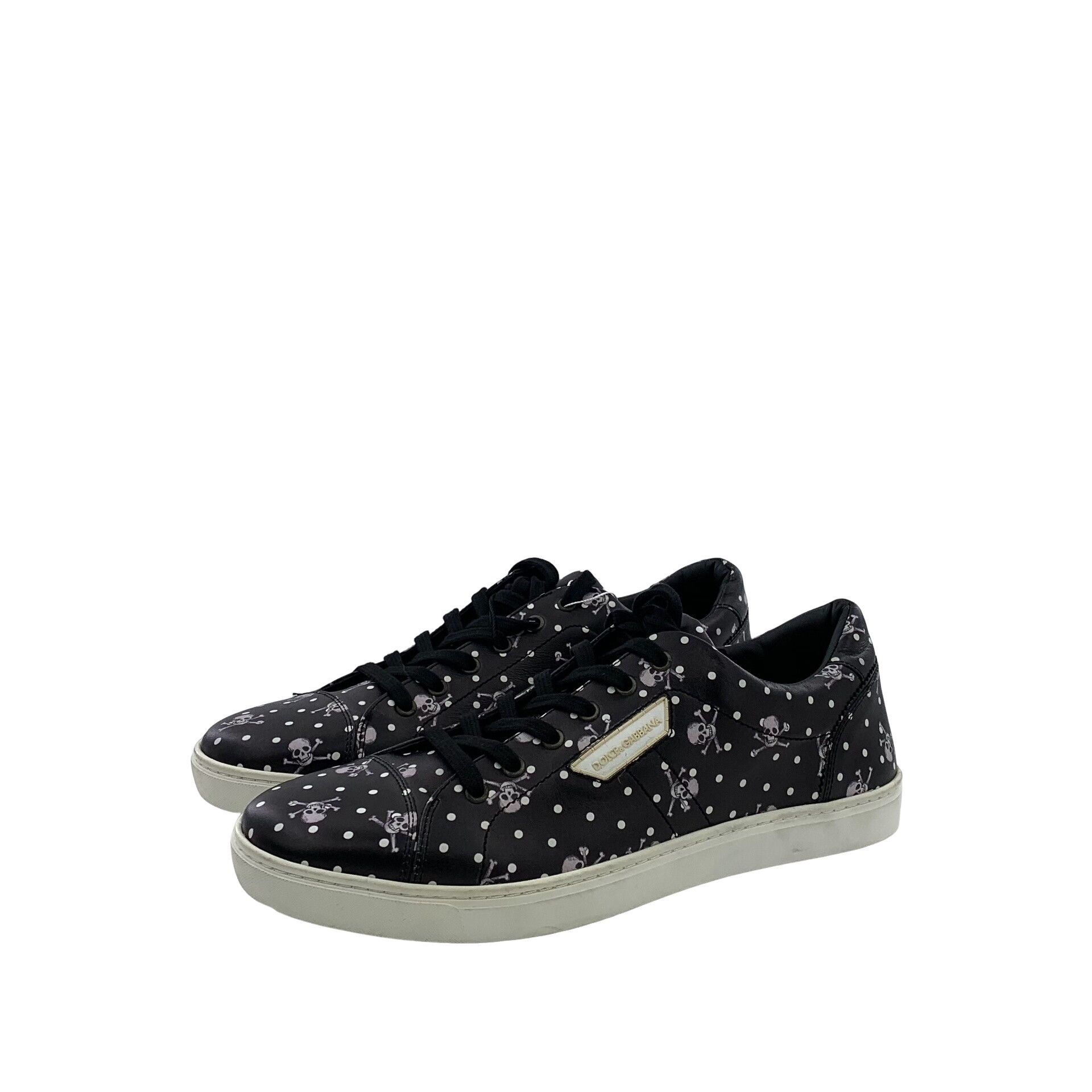 Dolce & Gabbana Dolce & Gabbana Skull Polka Dot Sneakers 44 Size US 11 / EU 44 - 1 Thumbnail