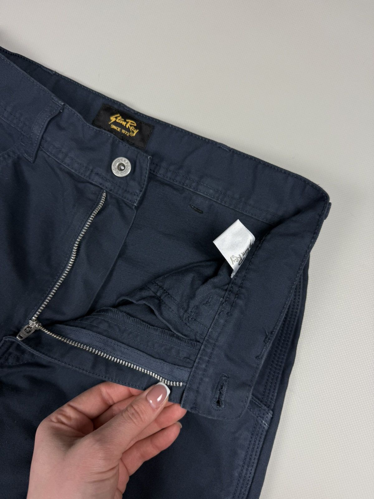 Stan Ray Stan Ray Men’s Workwear Carpenter Cargo Denim Pants Jeans Size US 28 / EU 44 - 13 Thumbnail