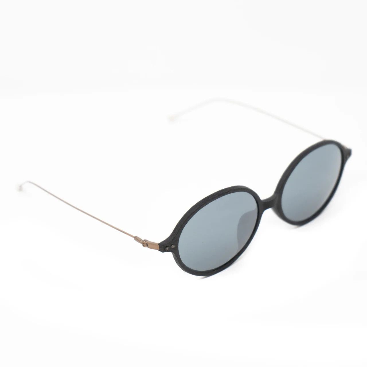Ann Demeulemeester Ann Demeulemeester Sunglasses Oval Black and Grey Mirror Size ONE SIZE - 1 Thumbnail