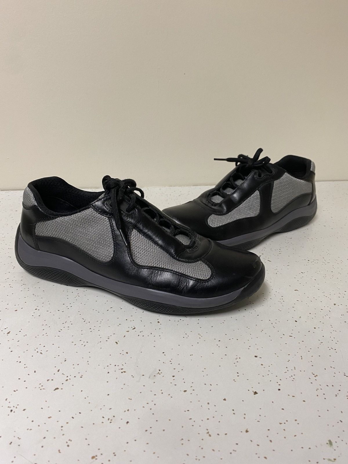 Prada Prada Americas Cup Sneakers Shoes Black Grey Size US 10 / EU 43 - 3 Thumbnail
