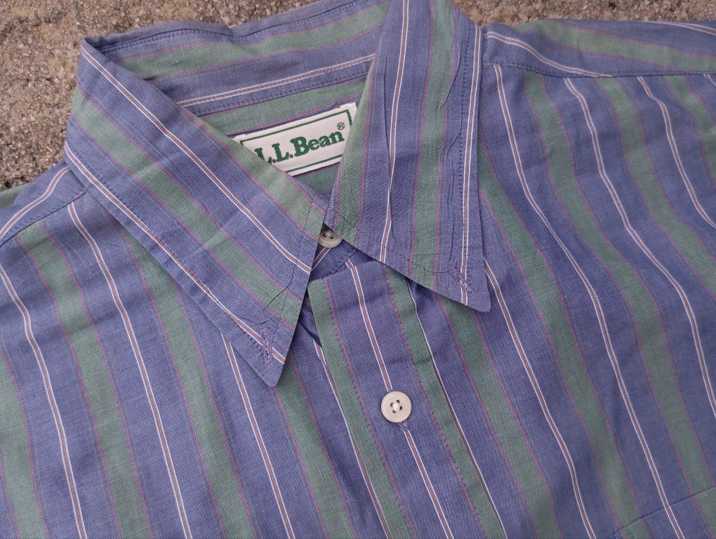 L.L. Bean LL Bean Shirt Outdoor 🏕️ Casual Striped Size US S / EU 44-46 / 1 - 1 Thumbnail