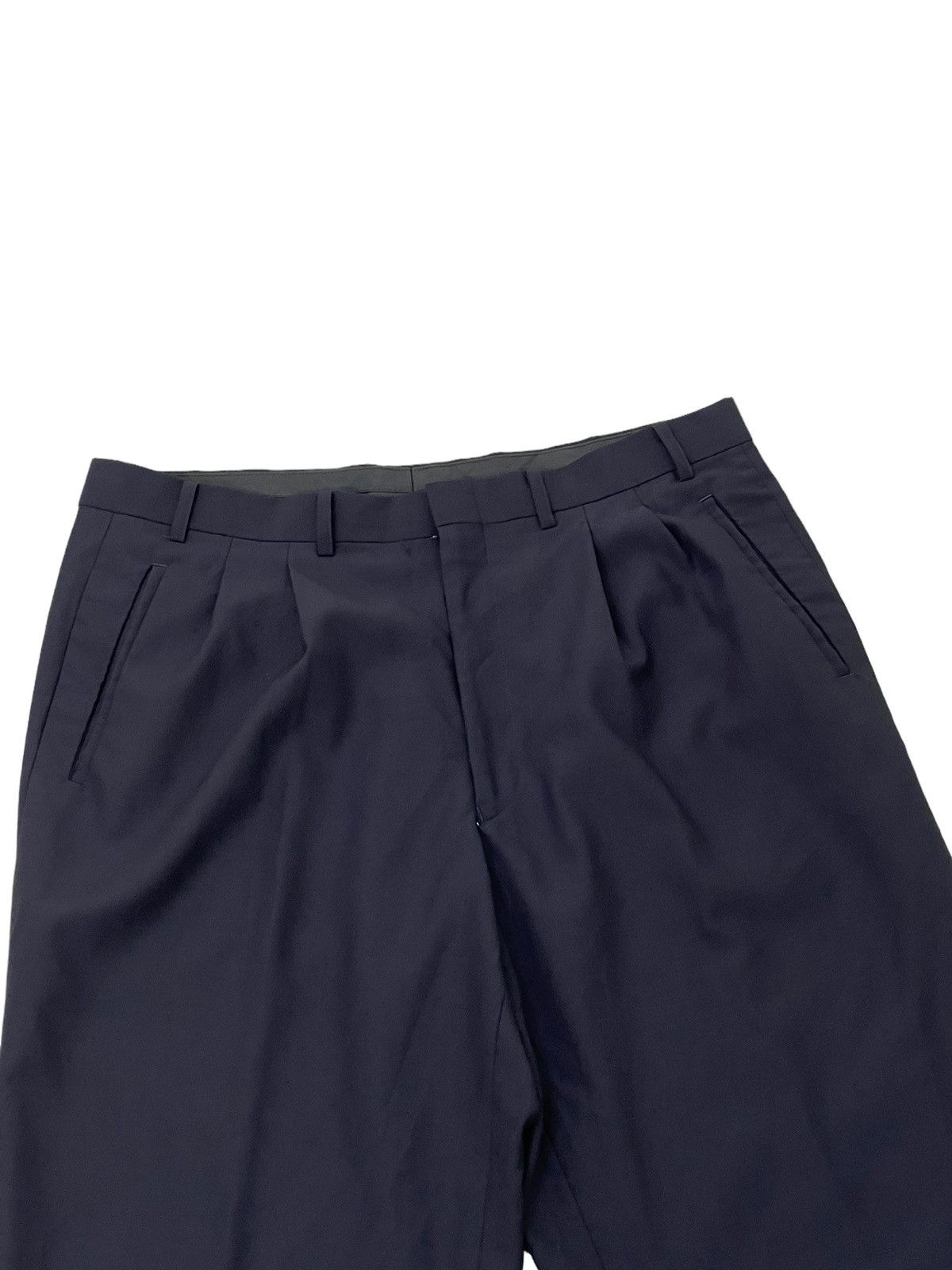 Japanese Brand Wide Baggy 90s Definity Durban Wool Trouser 7🟦2 Size US 34 / EU 50 - 8 Thumbnail