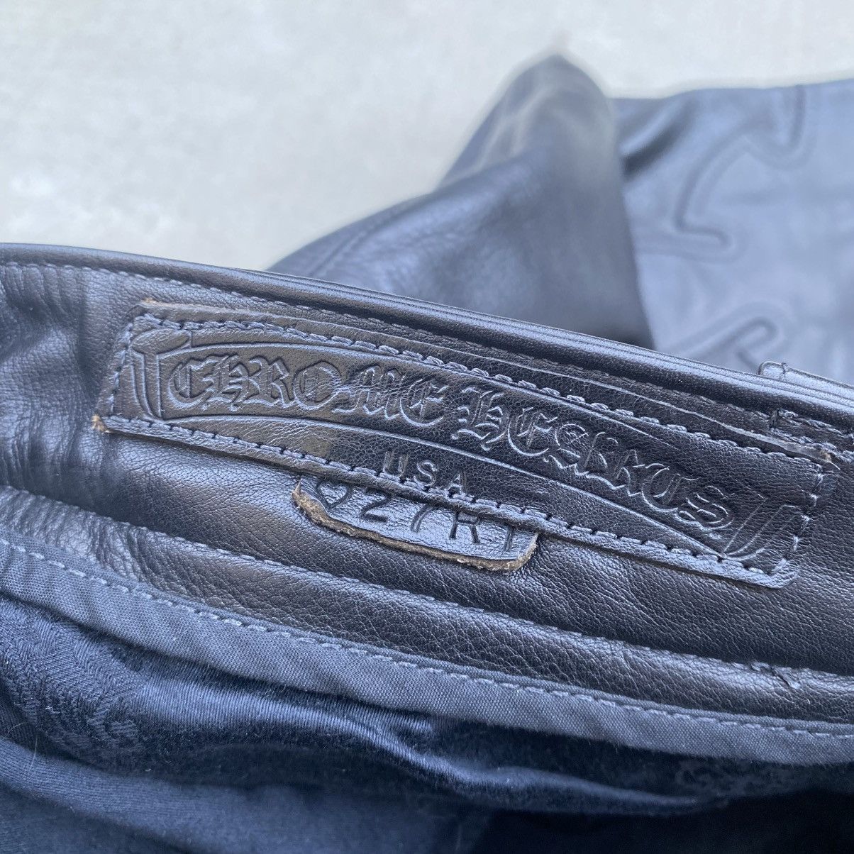 Chrome Hearts Chrome Hearts Leather Fleur Knee Pants Size US 26 / EU 42 - 11 Thumbnail