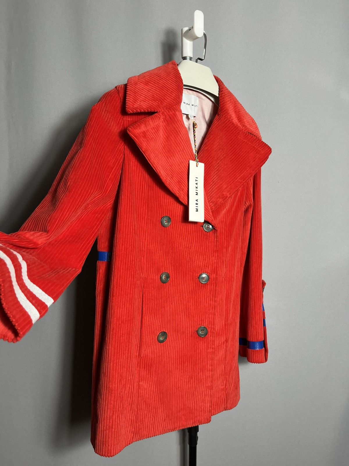 Mira Mikati Mira Mikati cotton coat velvet jacket red burn fat not fuel Size XS / US 0-2 / IT 36-38 - 2 Thumbnail