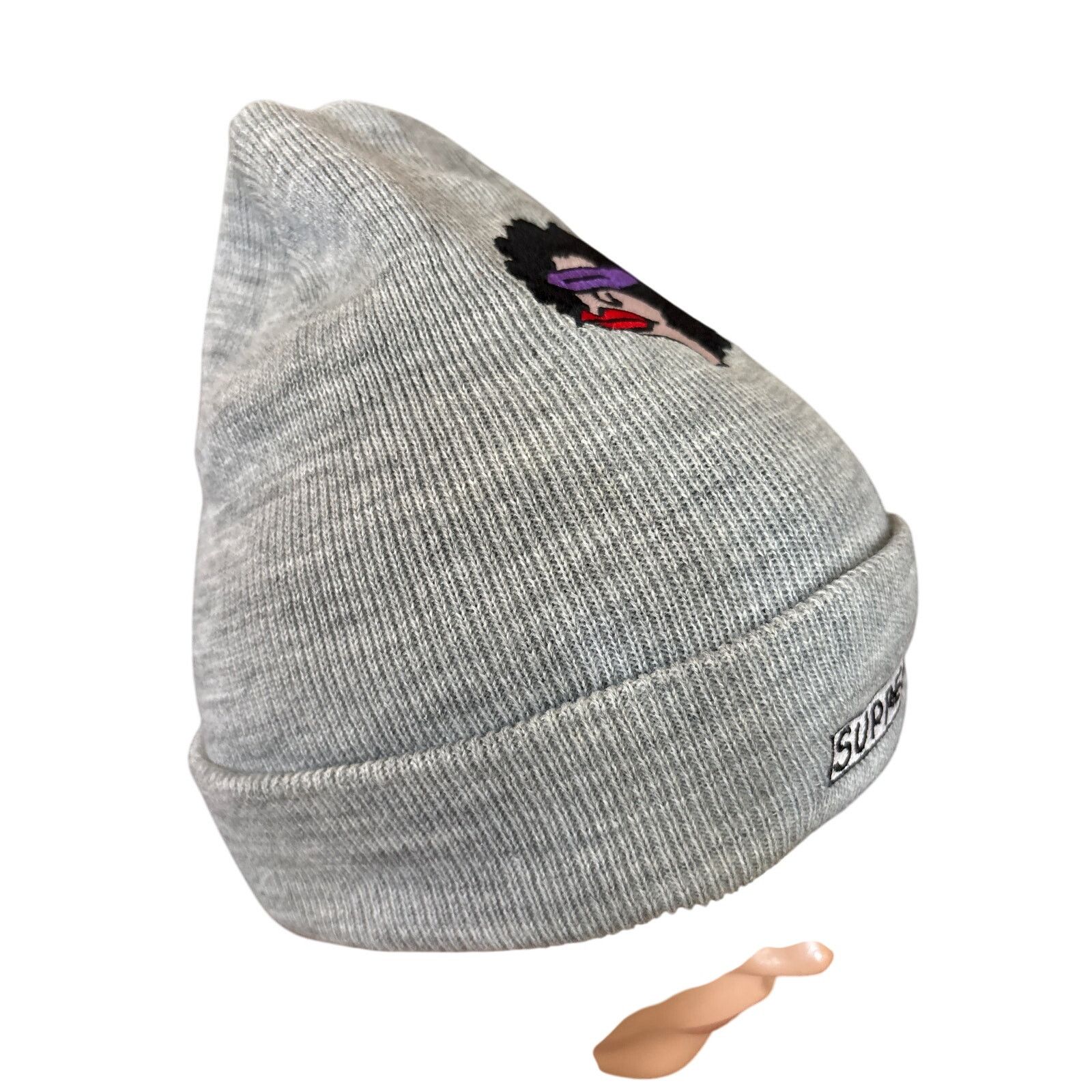 Supreme 17FW Supreme Gonz Ramm Beanie knit hat grey “supream” beanie Size ONE SIZE - 3 Thumbnail