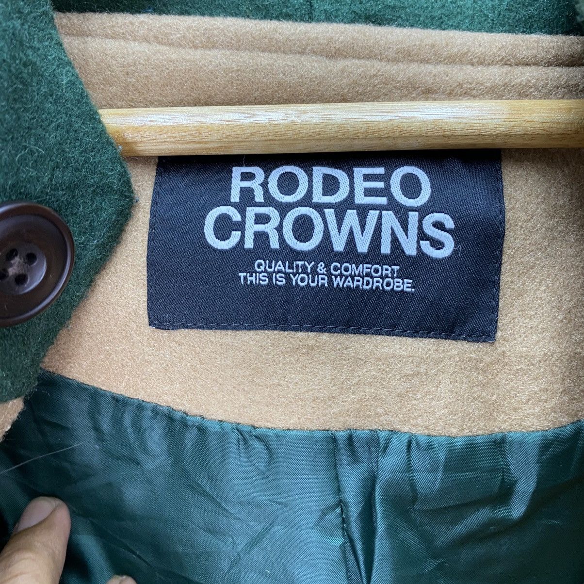 Hysteric Glamour 🫶Japanese Brand Rodeo Crown Two Tone Colour Hooded Long Coat Size US M / EU 48-50 / 2 - 4 Thumbnail