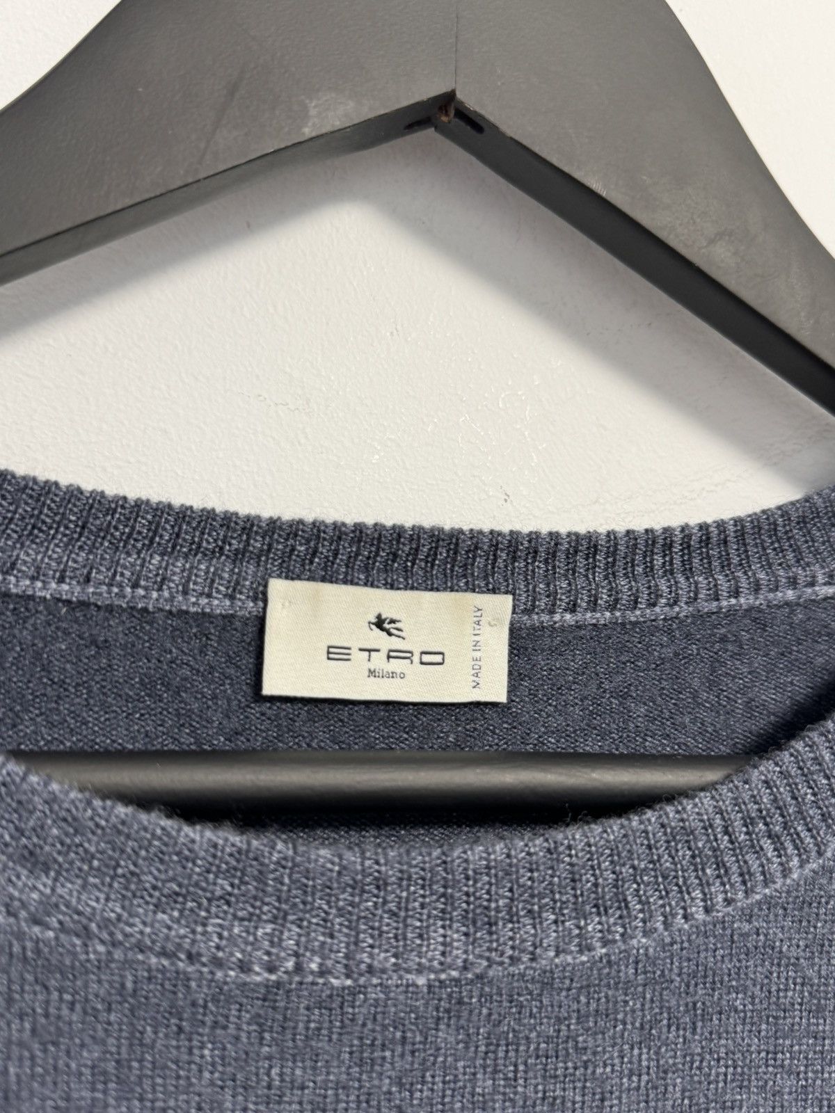 Etro Etro Sweatshirt Sweater Luxury Wool Blue Size US XL / EU 56 / 4 - 6 Thumbnail
