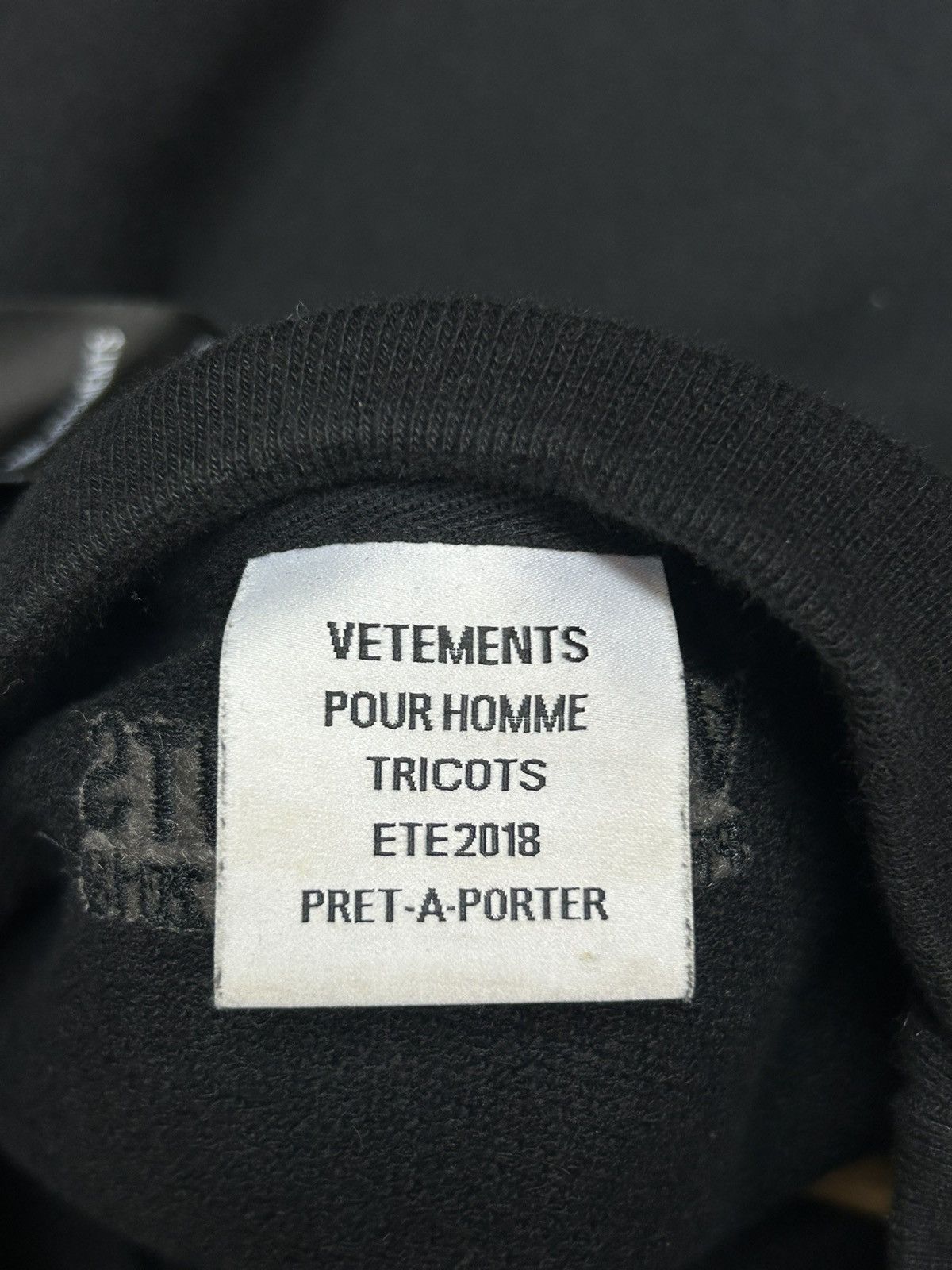 Vetements Vetements 2018 Ribbon Crewneck Size US L / EU 52-54 / 3 - 6 Thumbnail