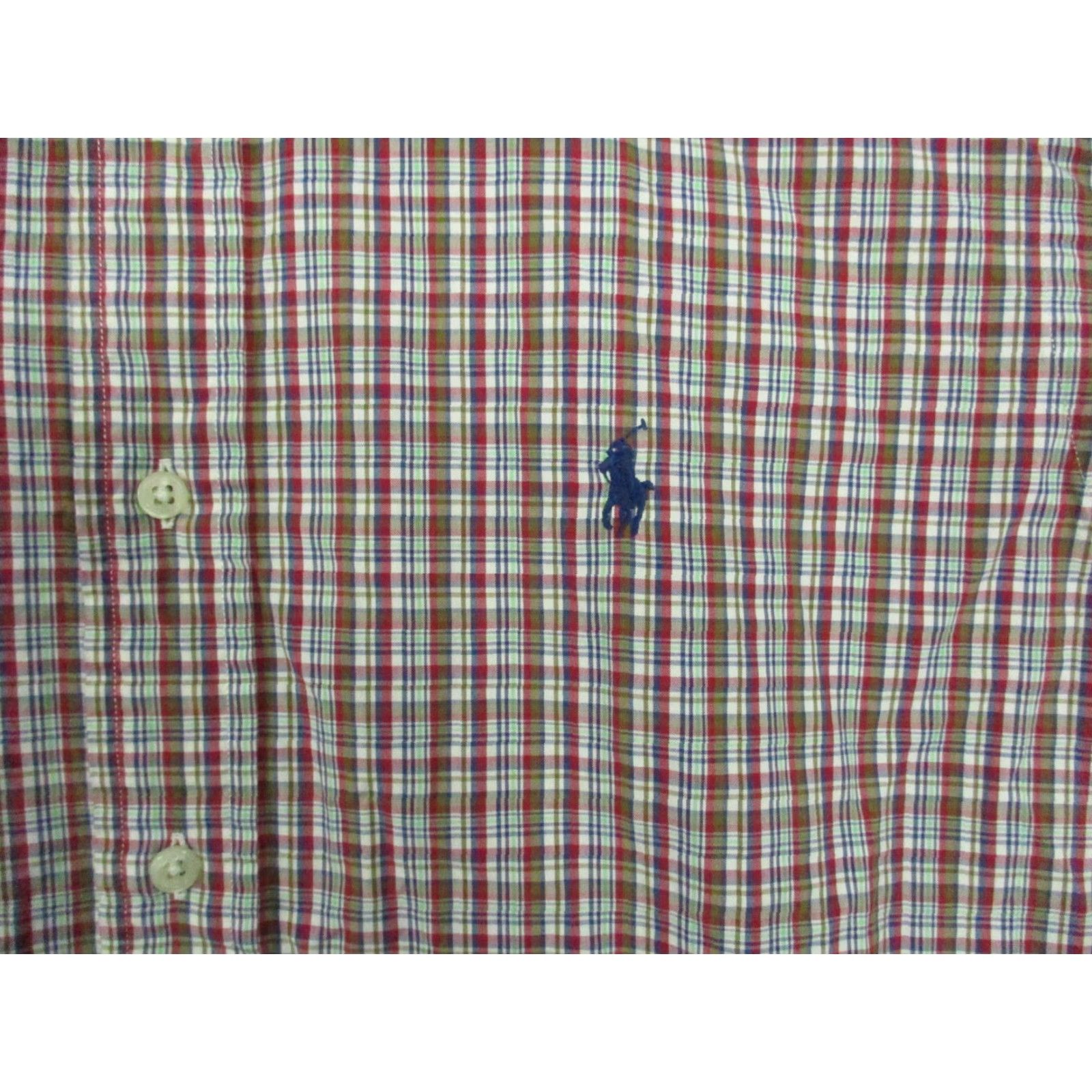 Polo Ralph Lauren Polo Ralph Lauren Shirt Large 16.5 Mens Button Down Plaid Classic Fit Cotton Shirt Size US XL / EU 56 / 4 - 2 Thumbnail