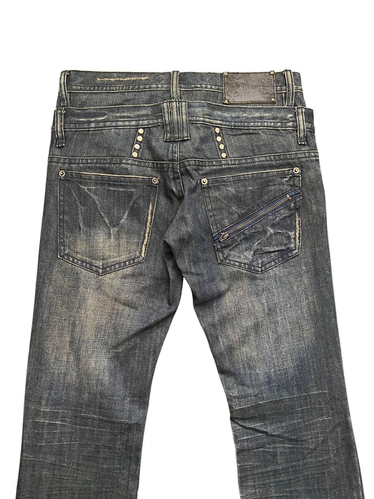 If Six Was Nine Midas Double Waist Lace Flared Denim Size US 30 / EU 46 - 11 Thumbnail