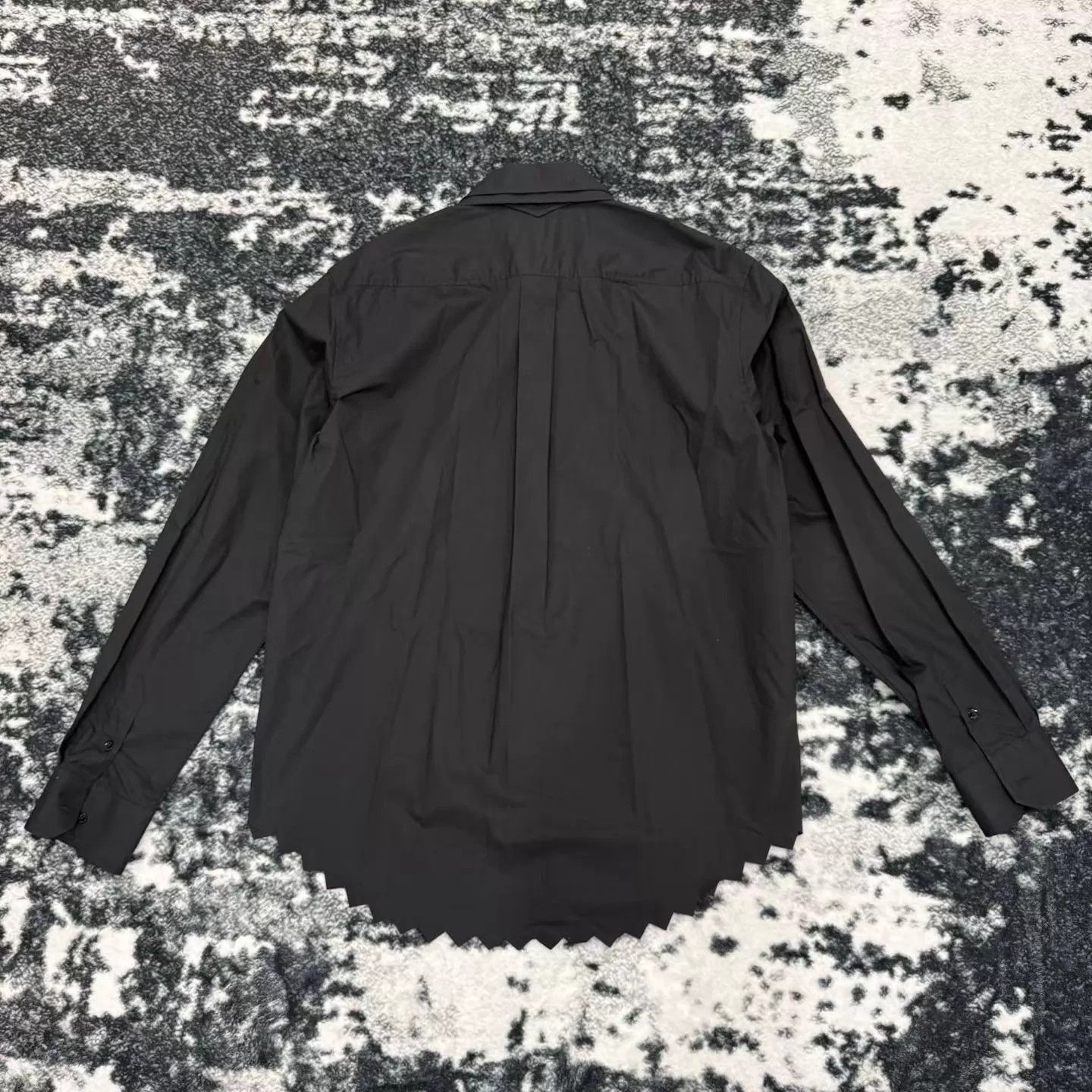 Louis Vuitton LV Runway Black Layered Collar Shirt L Size US L / EU 52-54 / 3 - 6 Thumbnail