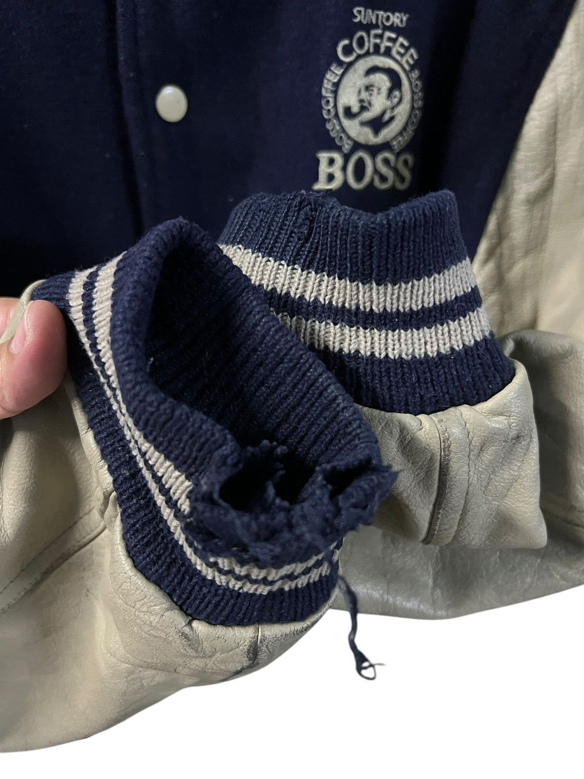 Japanese Brand × Vintage VINTAGE SUNTORY BOSS COFFEE WOOL EMBROIDERY SPELLOUT Size US L / EU 52-54 / 3 - 8 Thumbnail