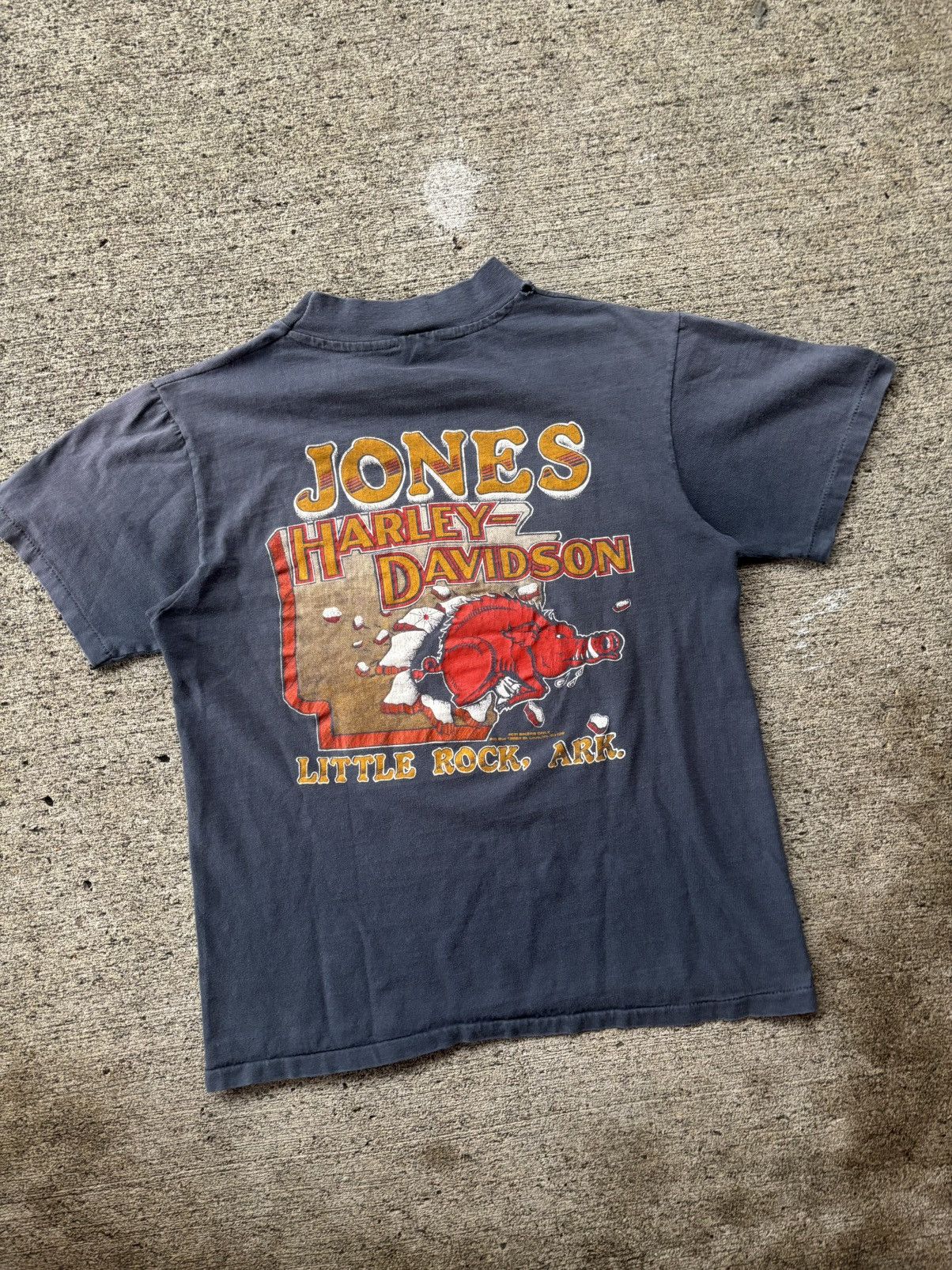 Harley Davidson Grail 80s Harley Davidson Flame T-Shirt “For Bikers Only” Size US S / EU 44-46 / 1 - 4 Thumbnail
