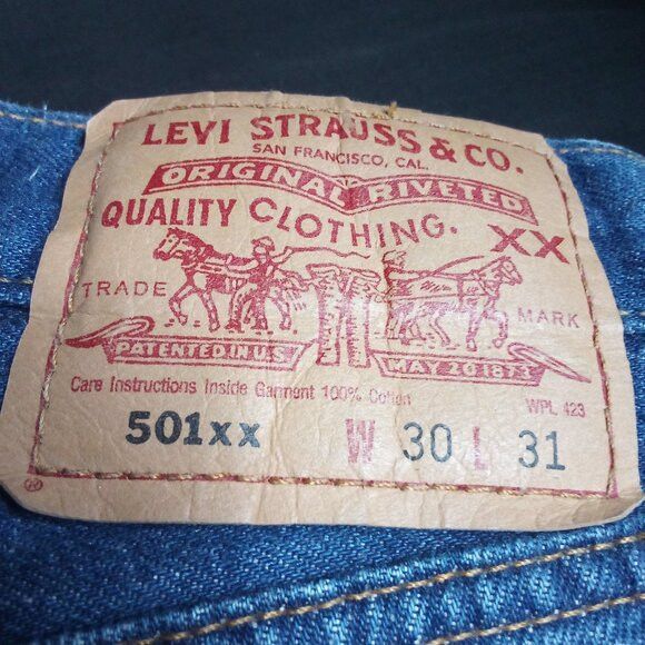 Levi's Vintage Levi's 501 Button Fly Denim Blue Jeans 30x31 Size US 30 / EU 46 - 2 Thumbnail