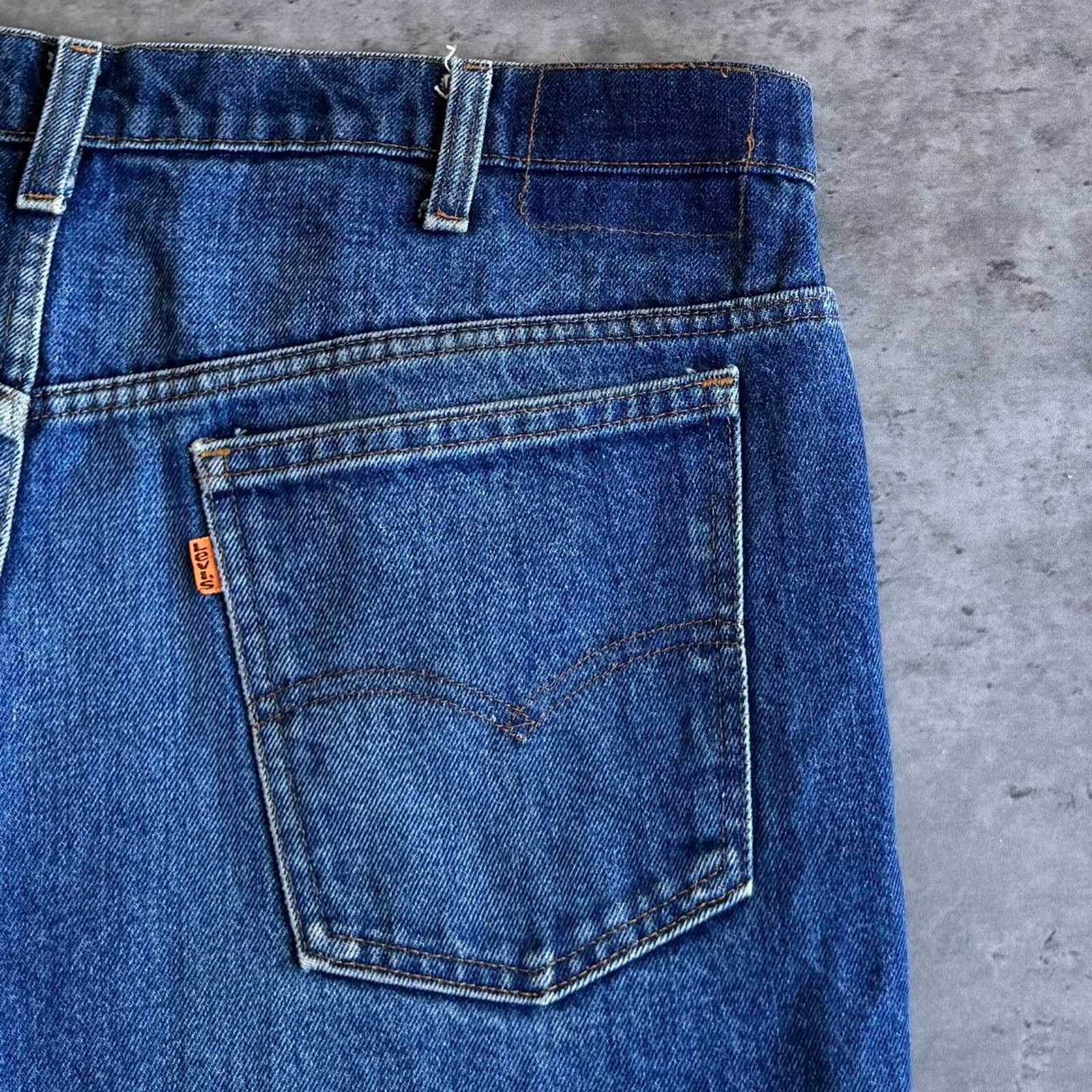 Levi's × Levi's Vintage Clothing Vintage 90s Levi’s Orange Tab Embroidered Denim Jeans Size US 36 / EU 52 - 3 Thumbnail