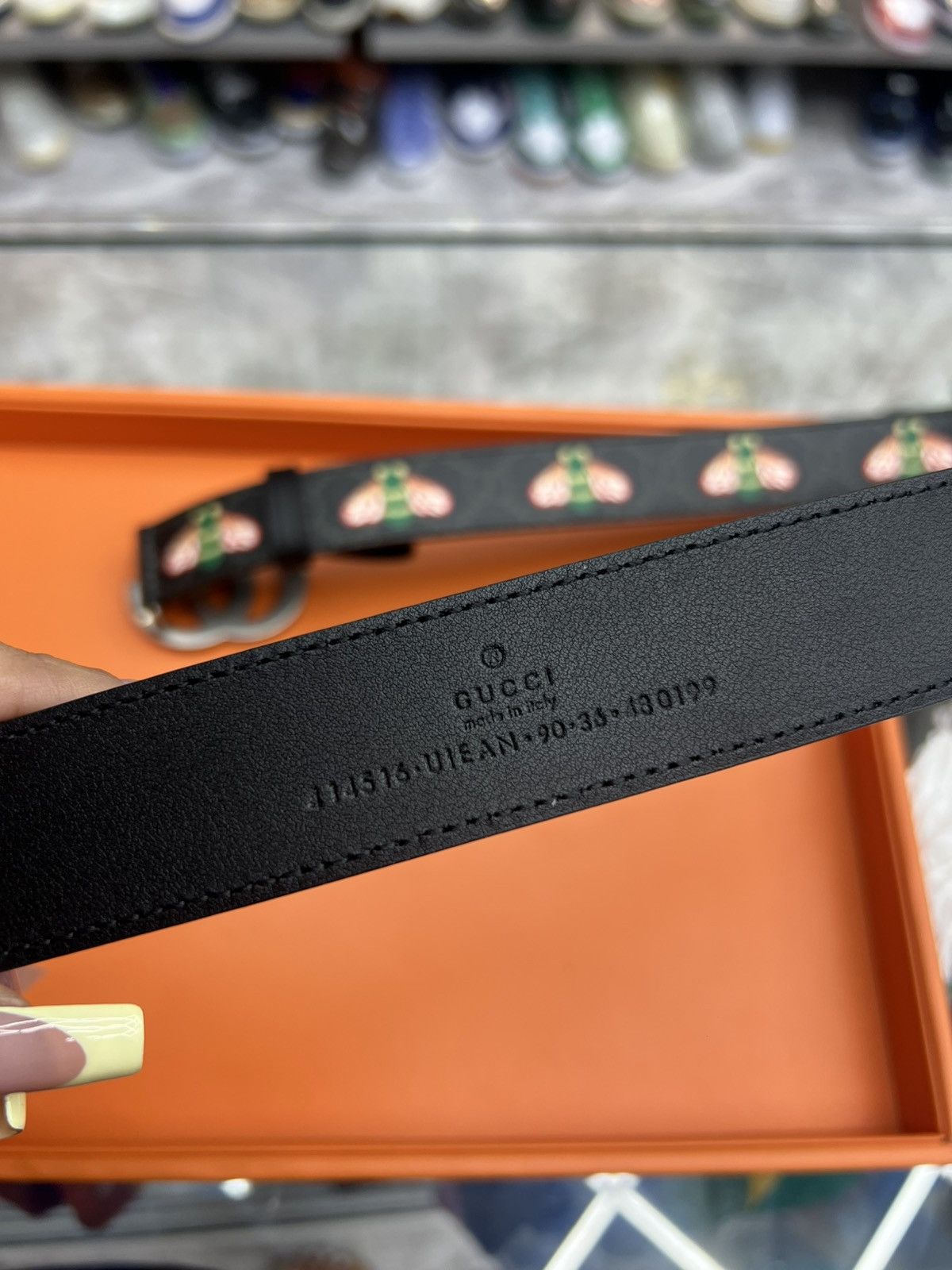 Gucci Gucci Bee Belt Size 36 - 9 Thumbnail