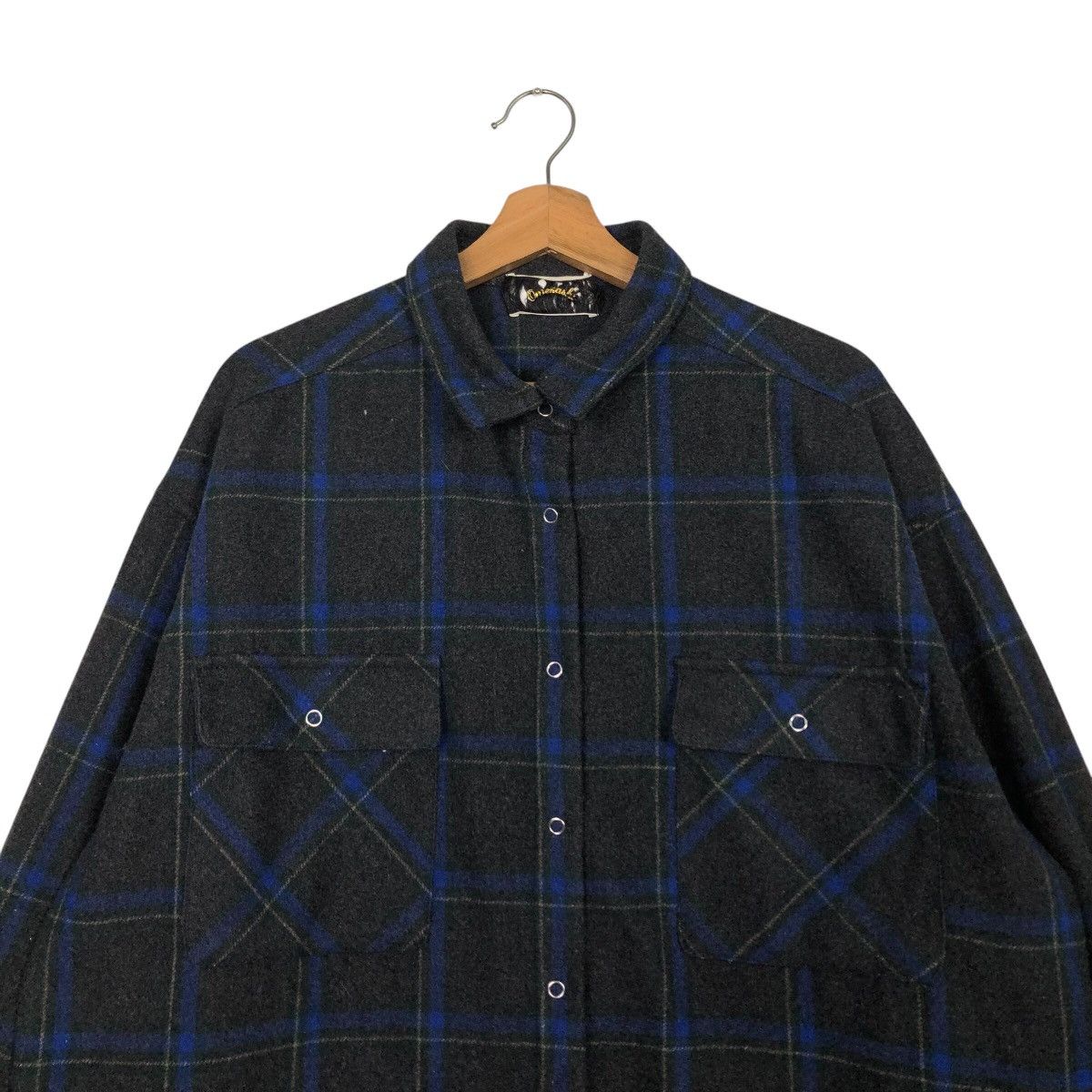 Japanese Brand × Vintage 📌Vintage Chore Worker Flannel Jacket Tartan Issey Miyake Size US M / EU 48-50 / 2 - 4 Thumbnail
