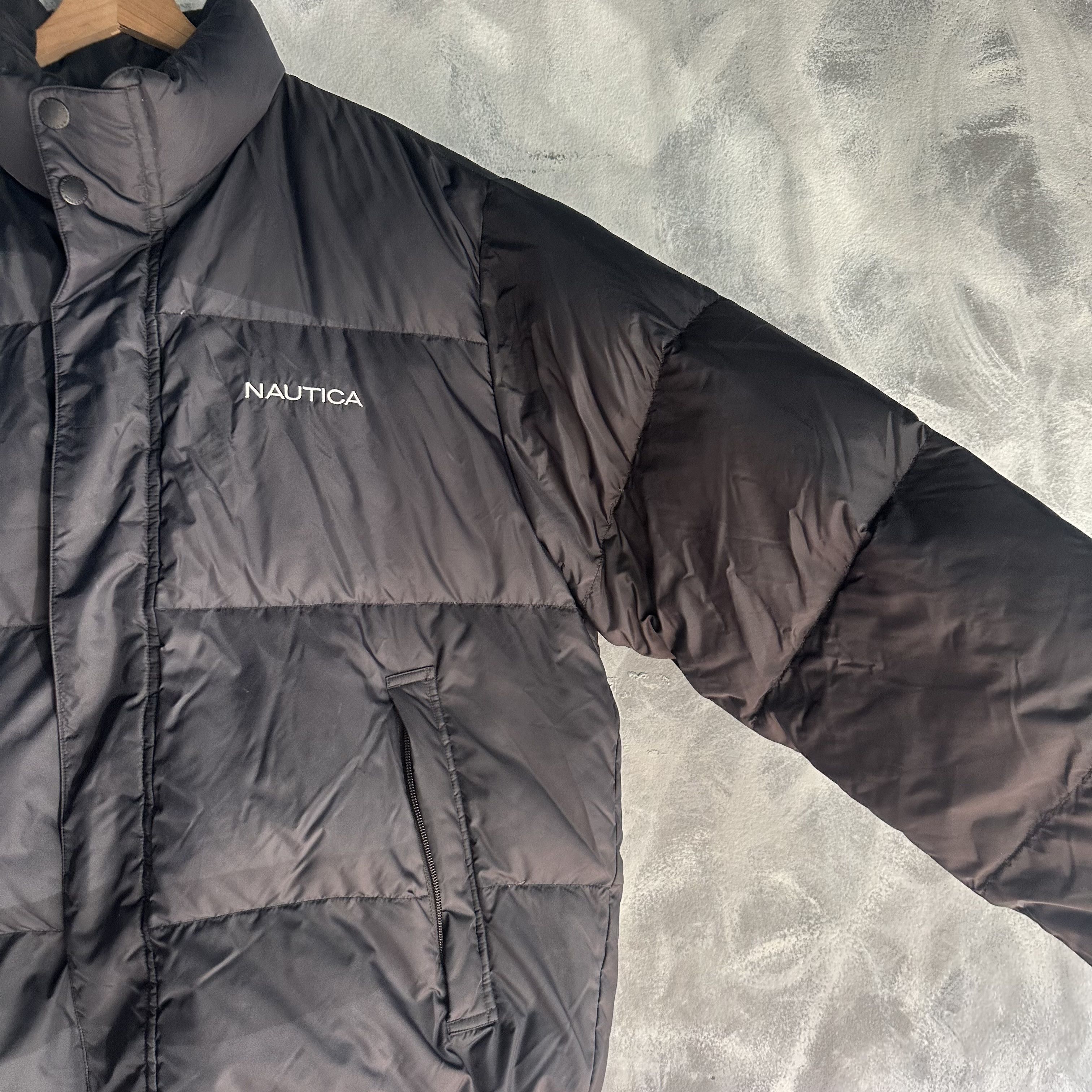 Nautica Vintage Nautica Puffer Jacket Mens XL Black Down Feather Size US XL / EU 56 / 4 - 4 Thumbnail