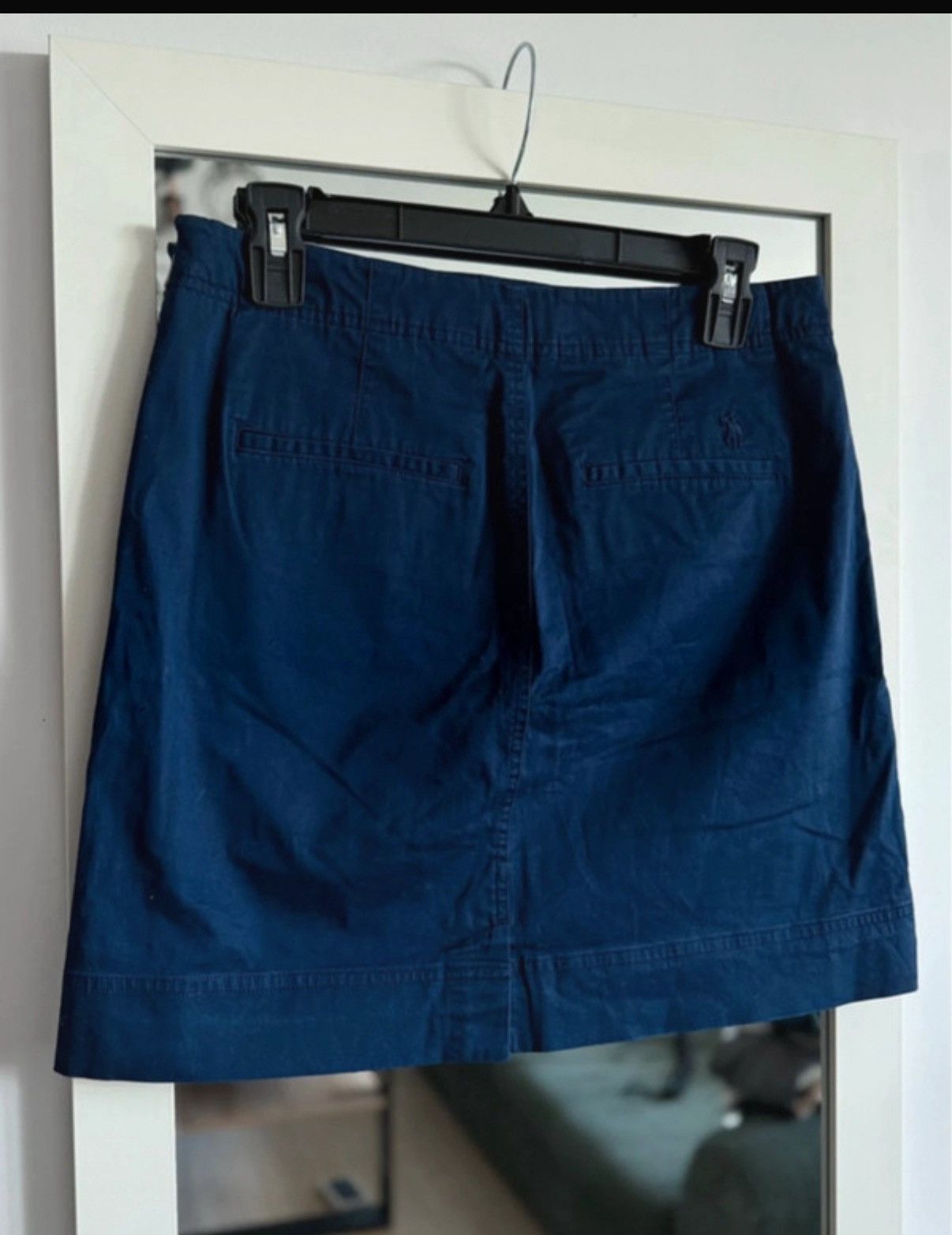 Polo Ralph Lauren Ralph Lauren Mini Skirt, Navy Blue, Straight with Pockets Size 25" / US 0 / IT 36 - 4 Thumbnail