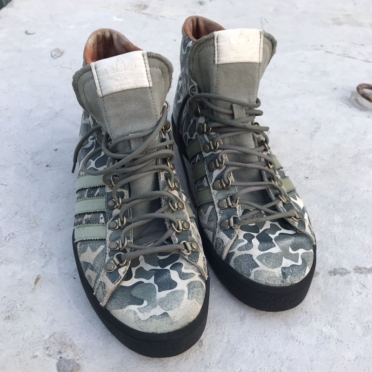 Adidas Rare adidas SAMPLE Vintage Camouflage Green Military hi boot Size US 8.5 / EU 41-42 - 25 Thumbnail