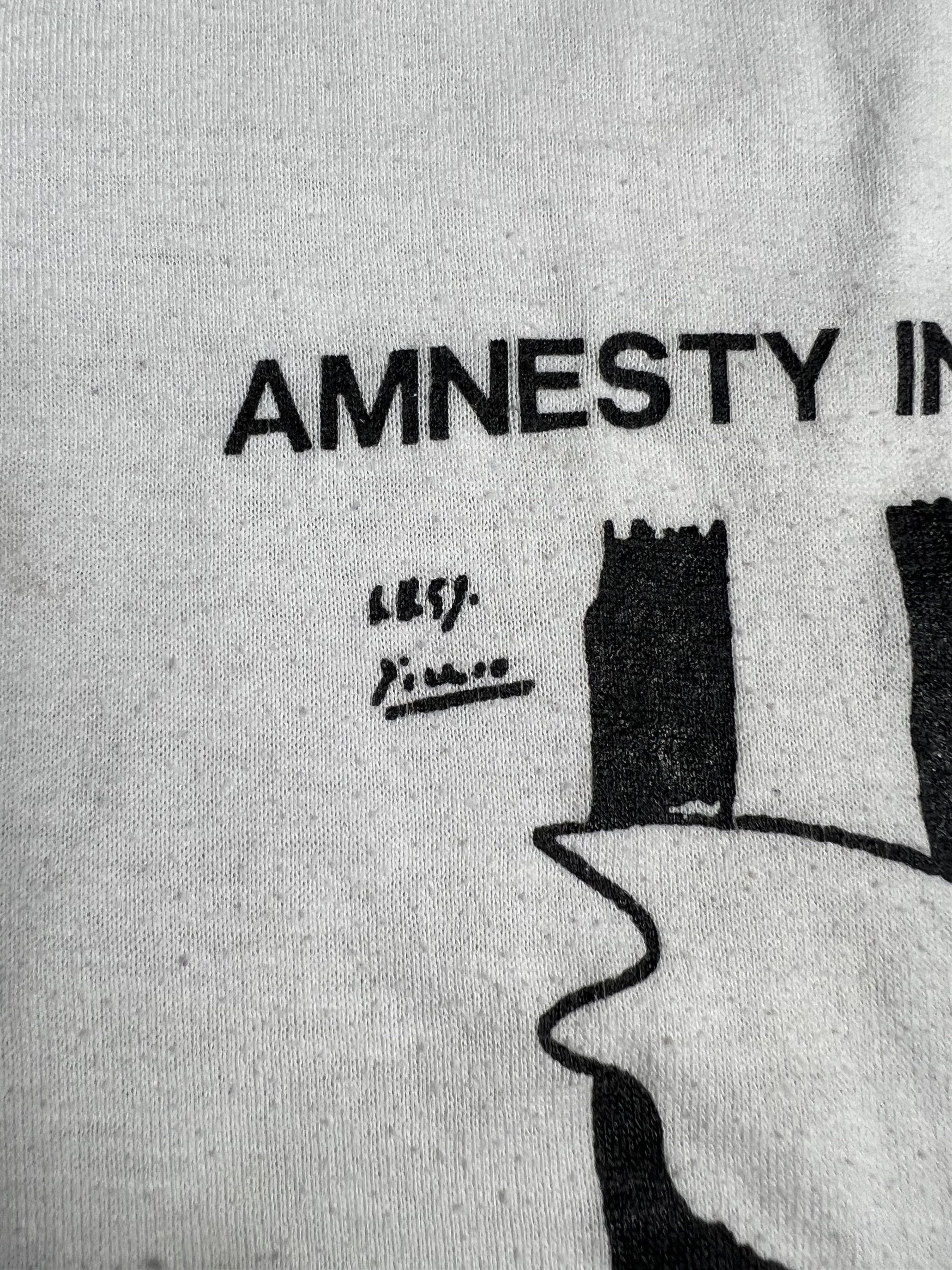 Vintage Vtg 80s Pablo Picasso Amnesty International Art (S) GTME140 Size US S / EU 44-46 / 1 - 5 Thumbnail