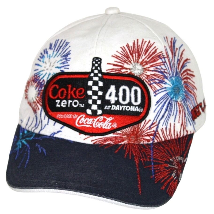 NASCAR × Vintage Coke Zero 400 Daytona Hat NASCAR Coca Cola Fireworks Cap Size ONE SIZE - 1 Thumbnail