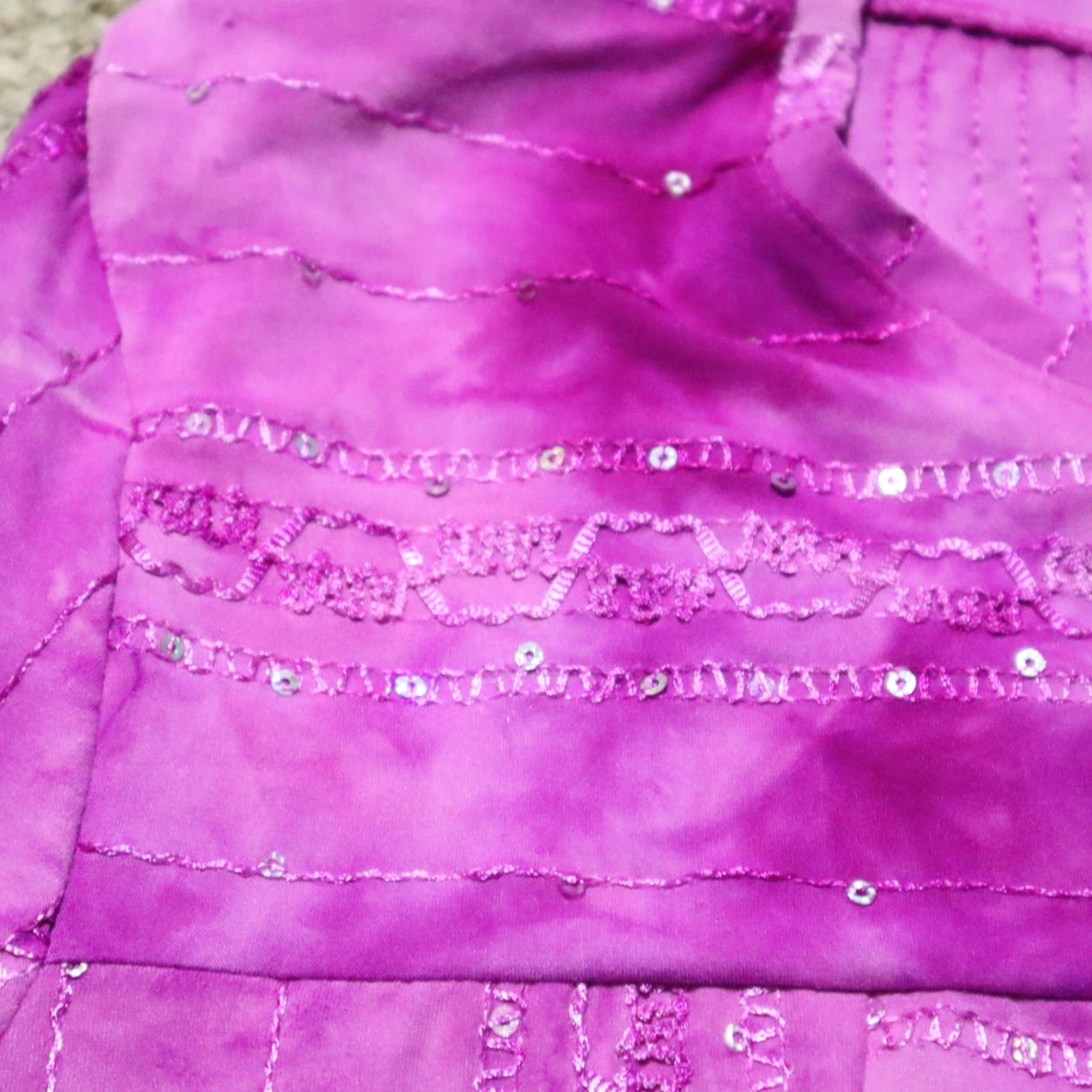 Vintage BonWorth Shirt Adult Women S Purple Blouse With Rhinestone Top Half Sleeve Knit Polyester Round Neck 3/4 Sleeve Casual Workwear 2000s USA Size S / US 4 / IT 40 - 4 Thumbnail