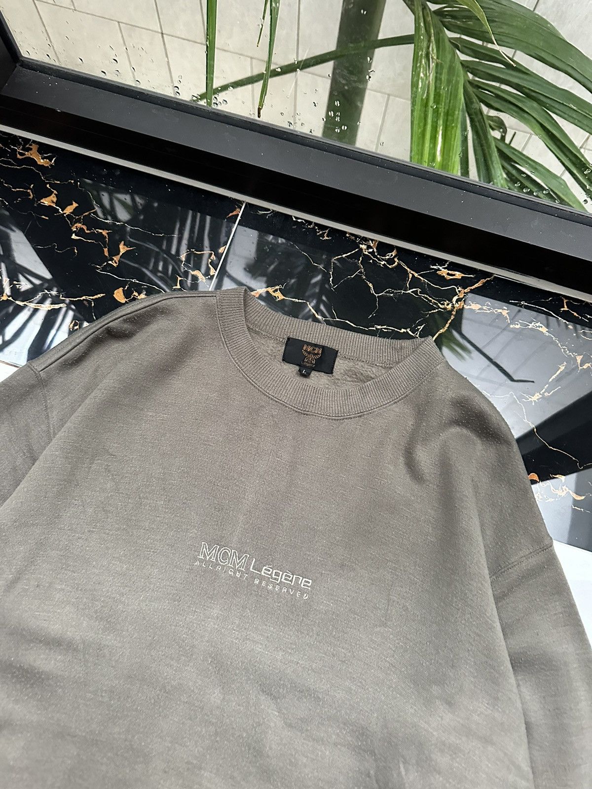 MCM × Vintage MCM LEGERE VINTAGE BIG LOGO LUXURY SWEATSHIRT Size US L / EU 52-54 / 3 - 5 Thumbnail