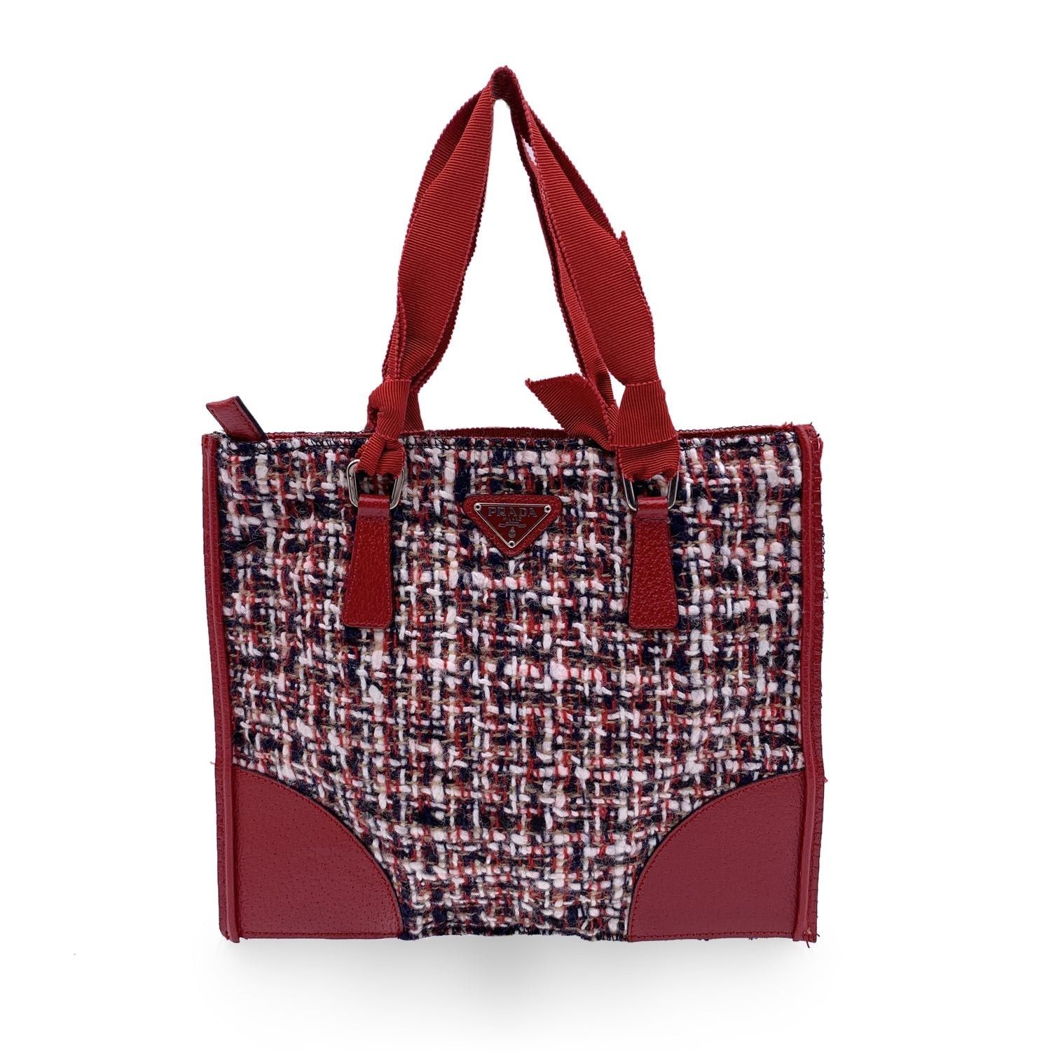 image of Prada Prada Tote Bag N.a in Red, Women's