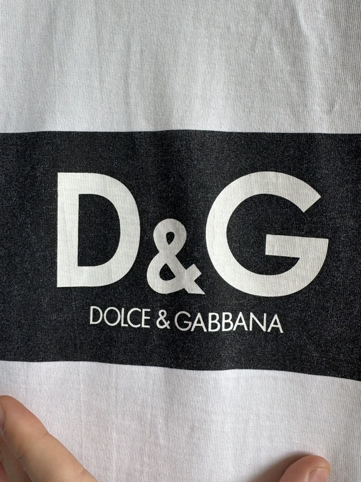 Dolce & Gabbana Dolce & Gabbana Box Logo-Print Boxy Fit Size US M / EU 48-50 / 2 - 8 Thumbnail