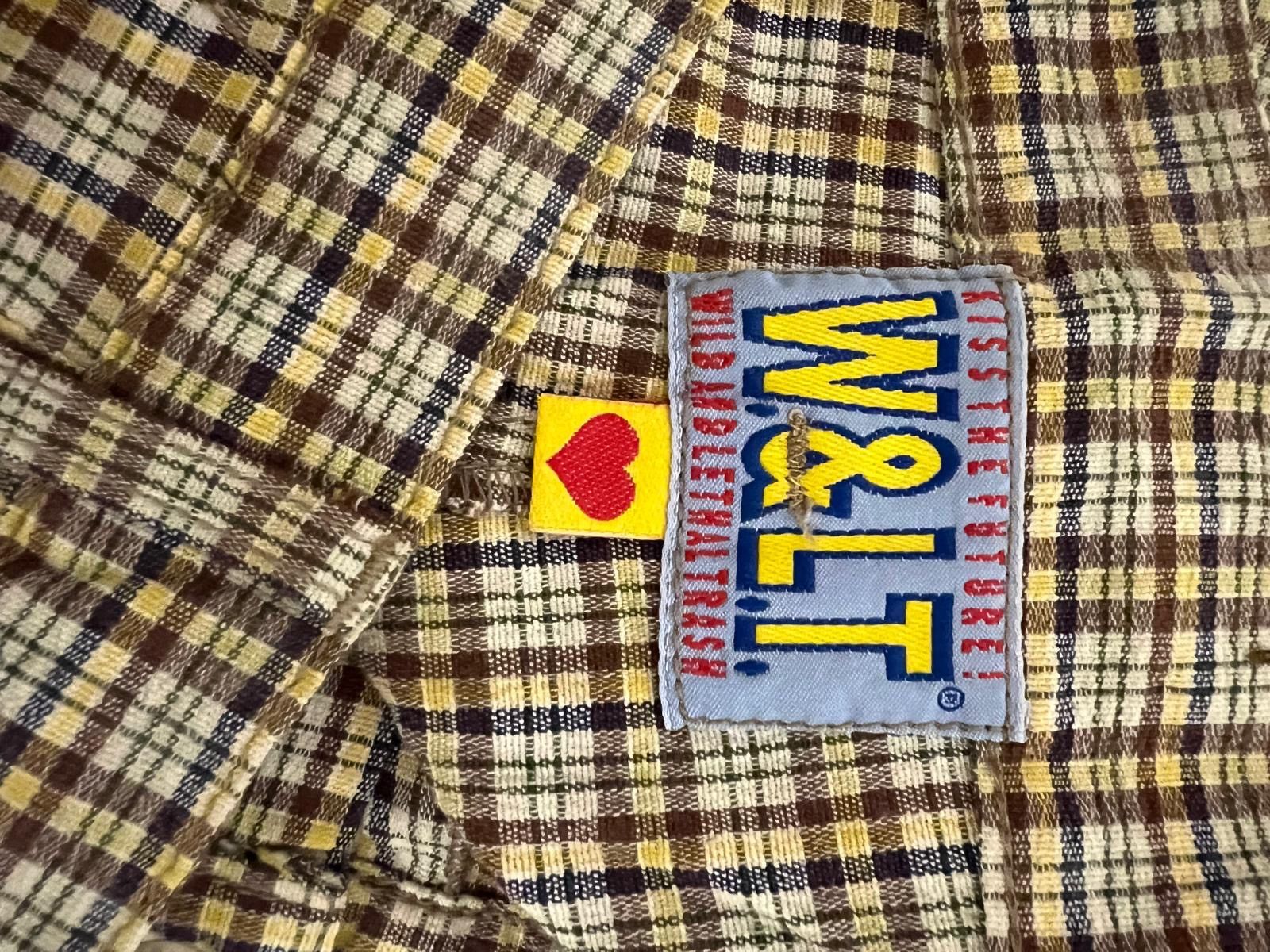 Walter Van Beirendonck 👖 W&LT Multicolor Checkered Pants w/ Knee Pockets — Archive Size US 32 / EU 48 - 1 Thumbnail
