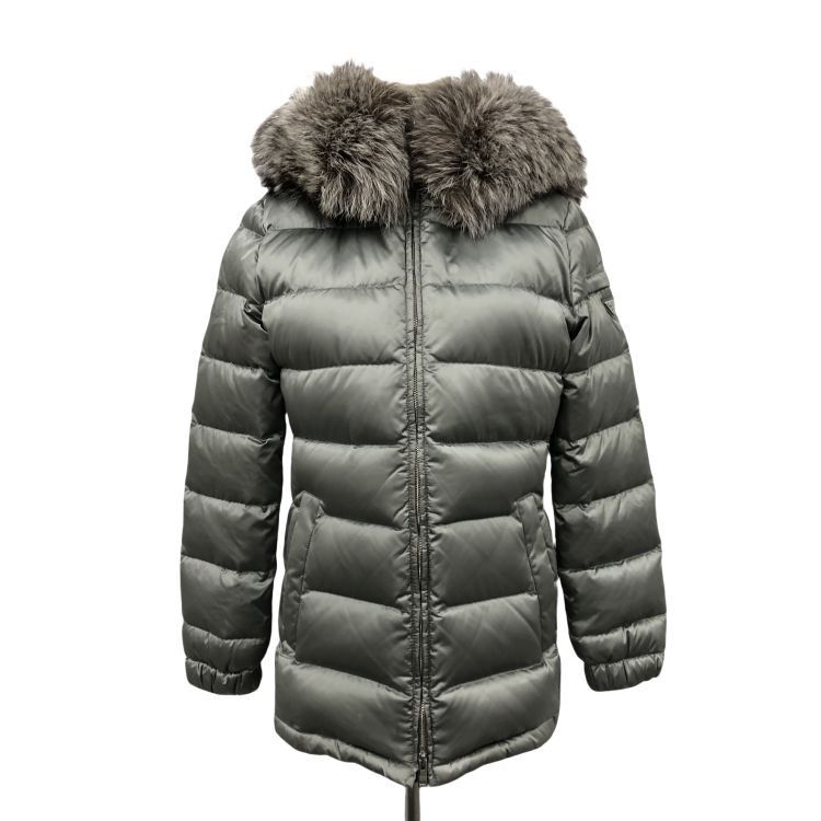 Prada Prada Fox Fur Hood Puffer Jacket Size 40 Size S / US 4 / IT 40 - 1 Thumbnail