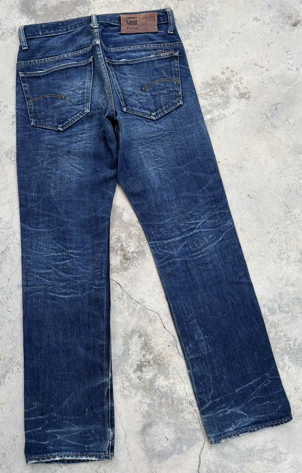 G-Star × Pharrell G-Star Raw Blue Washed Denim Jeans Size US 30 / EU 46 - 4 Thumbnail