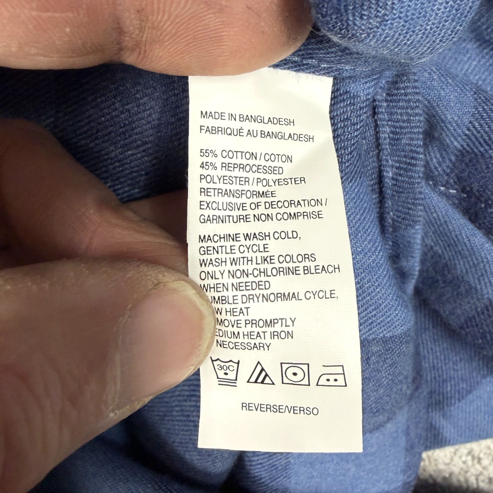 Izod VINTAGE Izod Stratton Flannel Button-Down Shirt Mens 2XL Blue Buffalo Check Cabincore Size US XXL / EU 58 / 5 - 7 Thumbnail