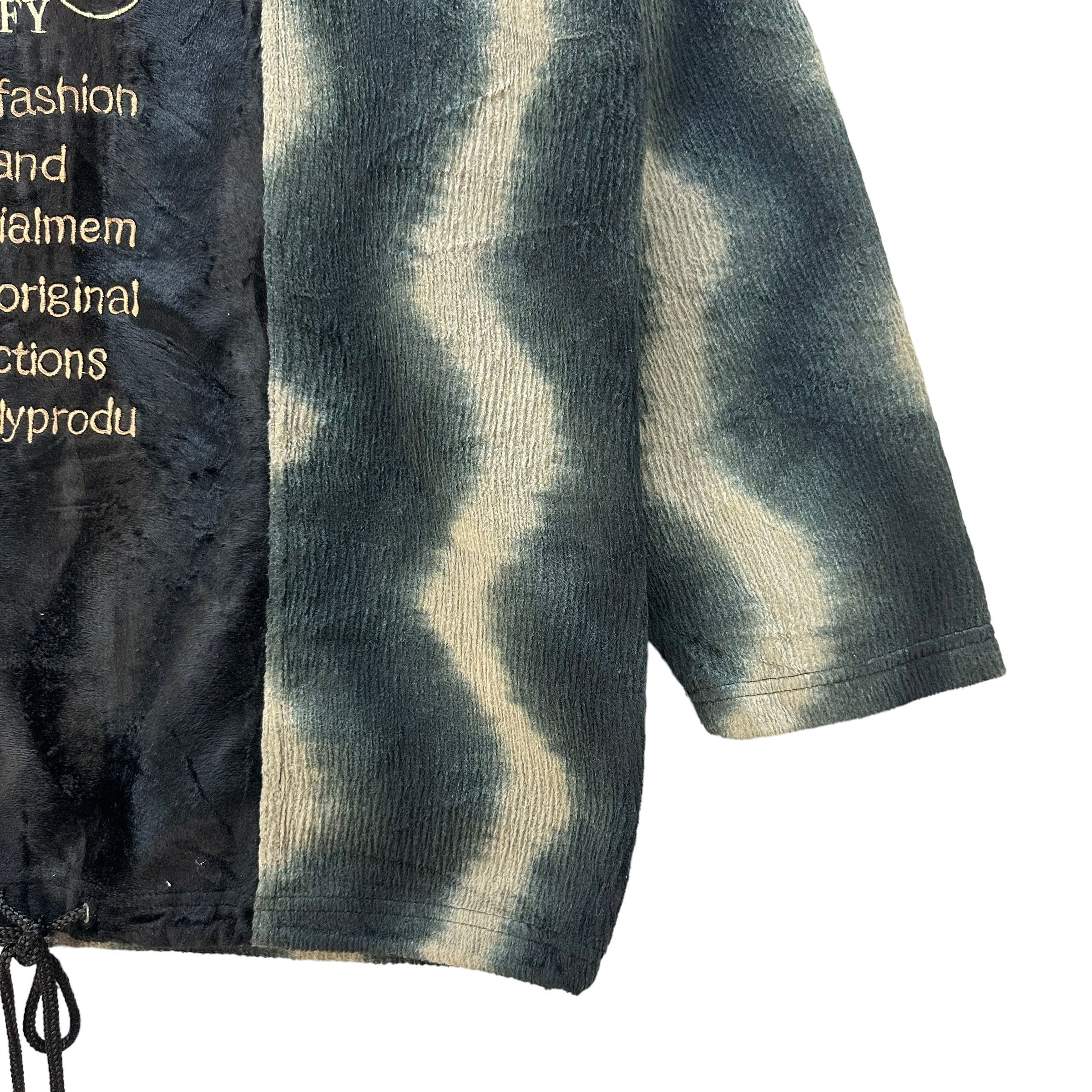 Japanese Brand GALFY VELVET V NECK OVERSIZED SWEATER #8745-024 Size US L / EU 52-54 / 3 - 6 Thumbnail