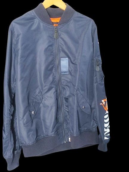 Bape Bape Split Tiger Shark Ma-1 Bomber Jacket Size US XL / EU 56 / 4 - 2 Thumbnail