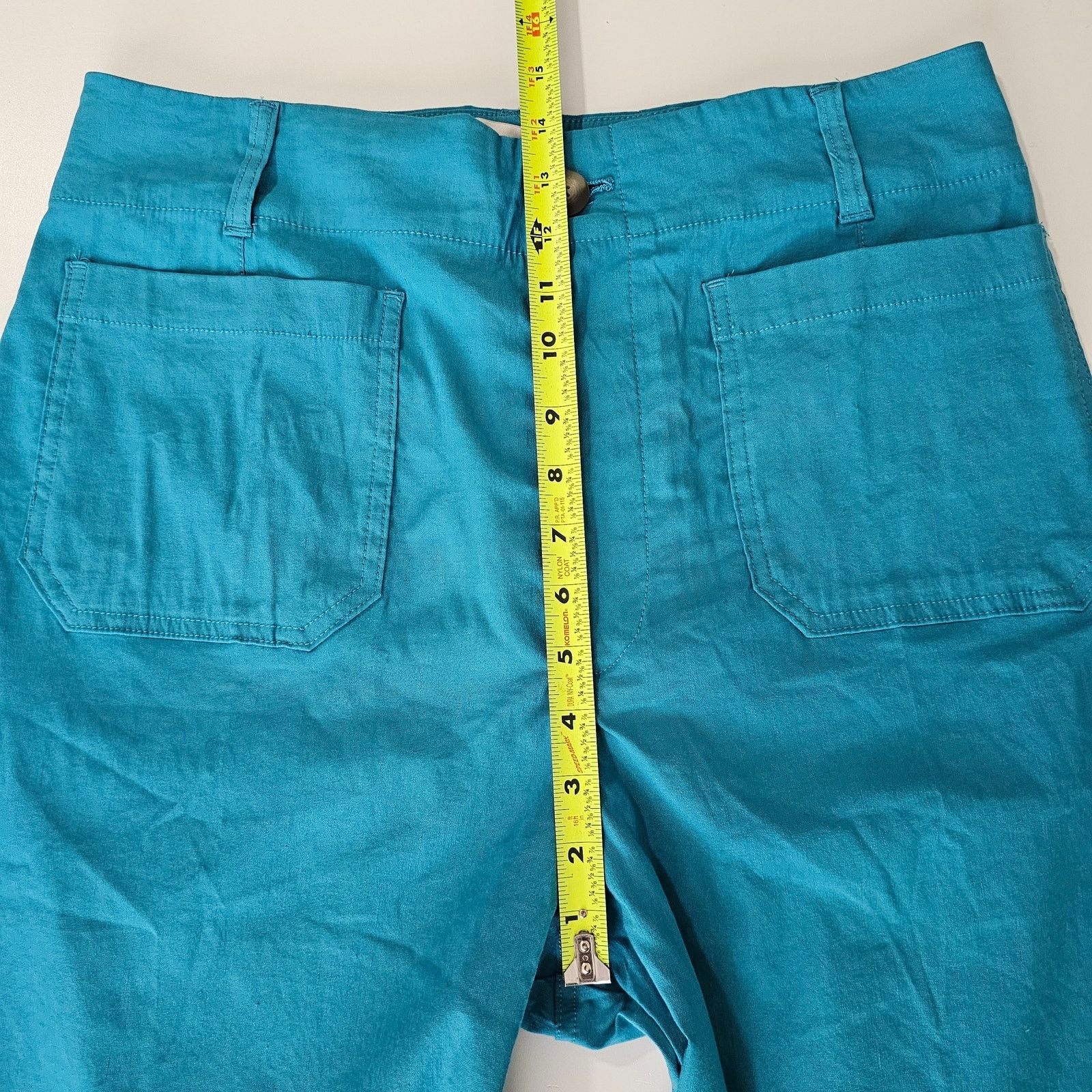 Anthropologie NWT Maeve Colette Magic Fabric Wide Leg Crop Pants 32 Size 32" / US 10 / IT 46 - 7 Thumbnail