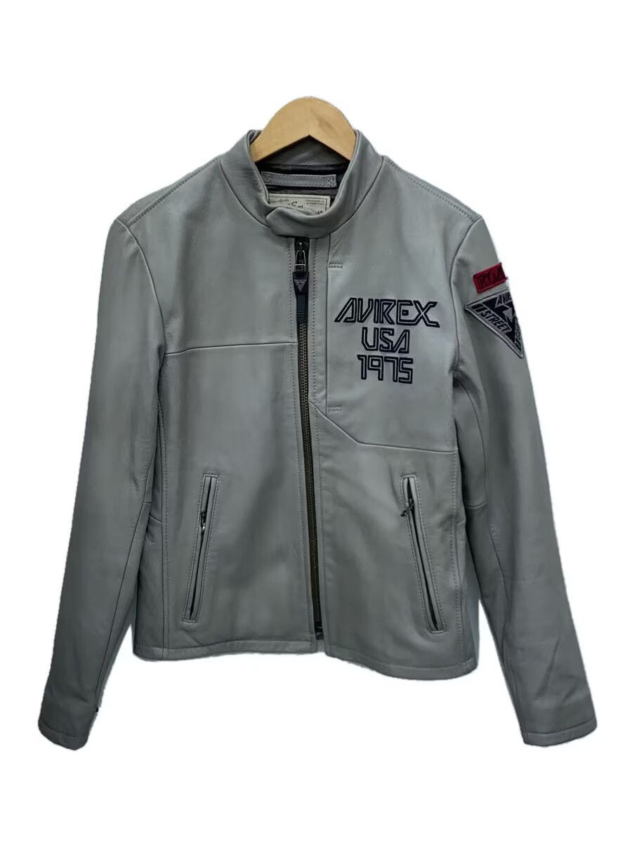 Avirex Avirex Goat Leather Single Rider Jacket Grey Size US M / EU 48-50 / 2 - 1 Thumbnail