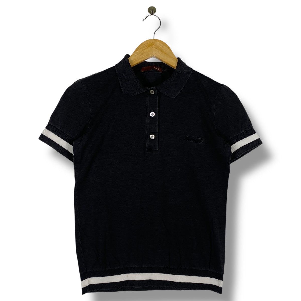 Bally Italian Brand BALLY Embroidery Logo Women Polo Shirt Size 8 Size M / US 6-8 / IT 42-44 - 1 Thumbnail