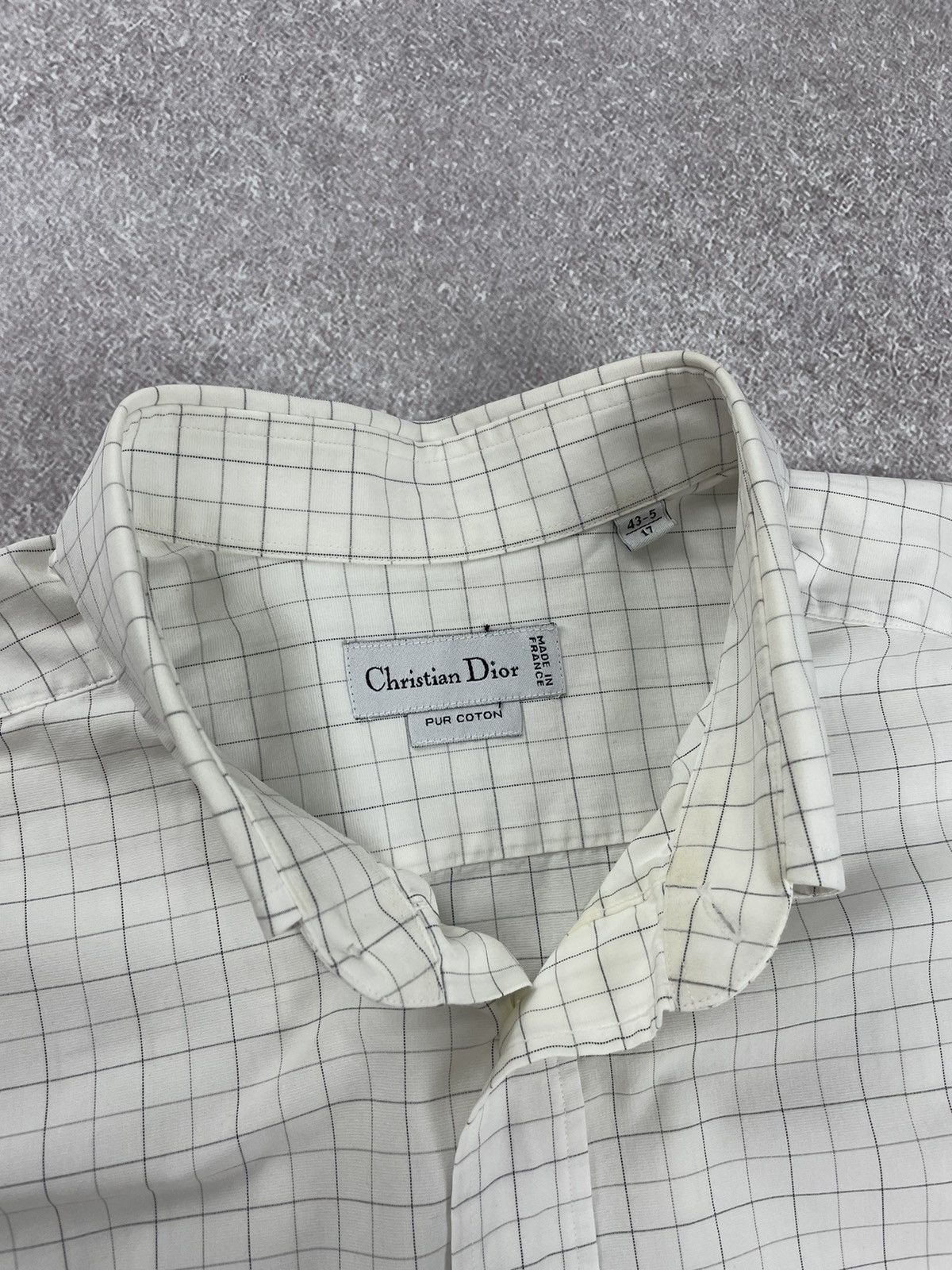 Christian Dior Monsieur × Dior Vintage Christian Dior Pur Cotton Shirt Size US XL / EU 56 / 4 - 10 Thumbnail